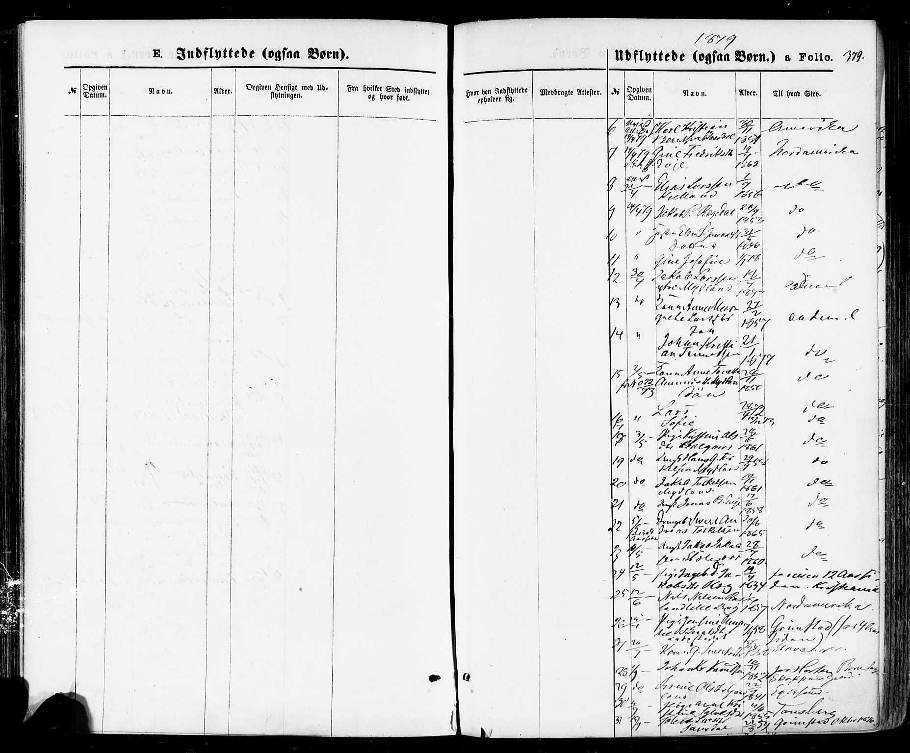 Sokndal sokneprestkontor, SAST/A-101808: Parish register (official) no. A 10, 1874-1886, p. 379
