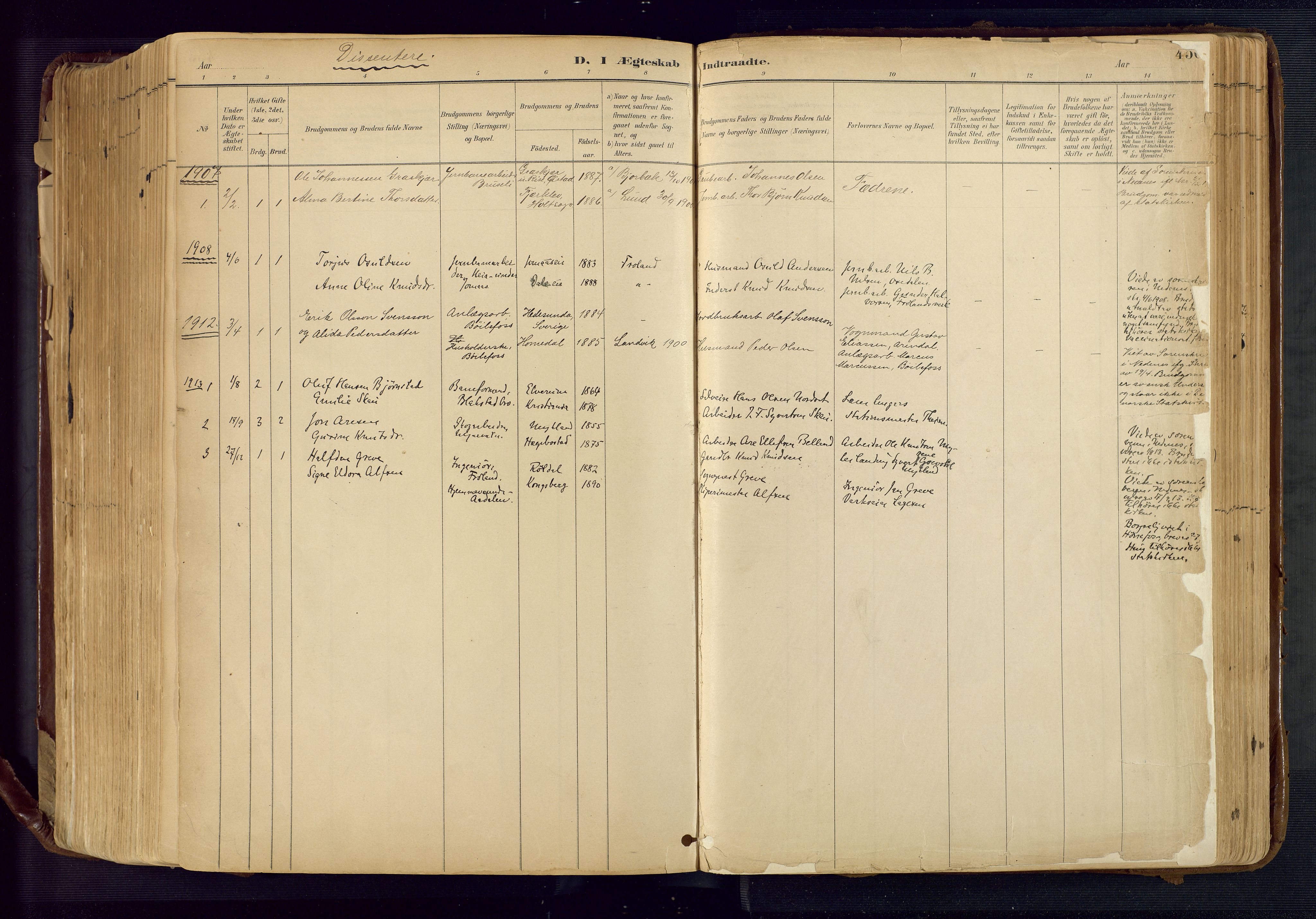 Froland sokneprestkontor, SAK/1111-0013/F/Fa/L0005: Parish register (official) no. A 5, 1882-1921, p. 438
