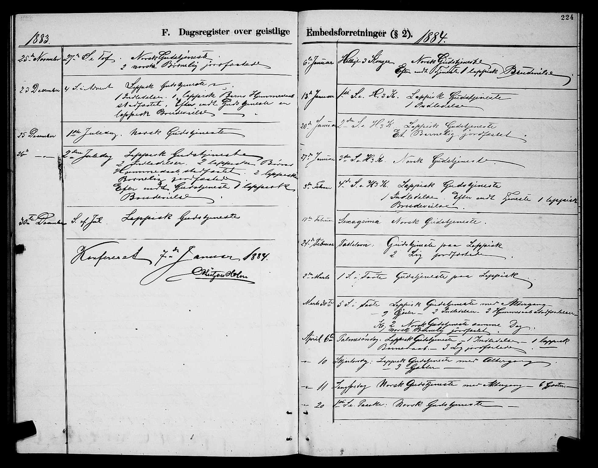 Nesseby sokneprestkontor, SATØ/S-1330/H/Hb/L0004klokker: Parish register (copy) no. 4, 1877-1884, p. 224
