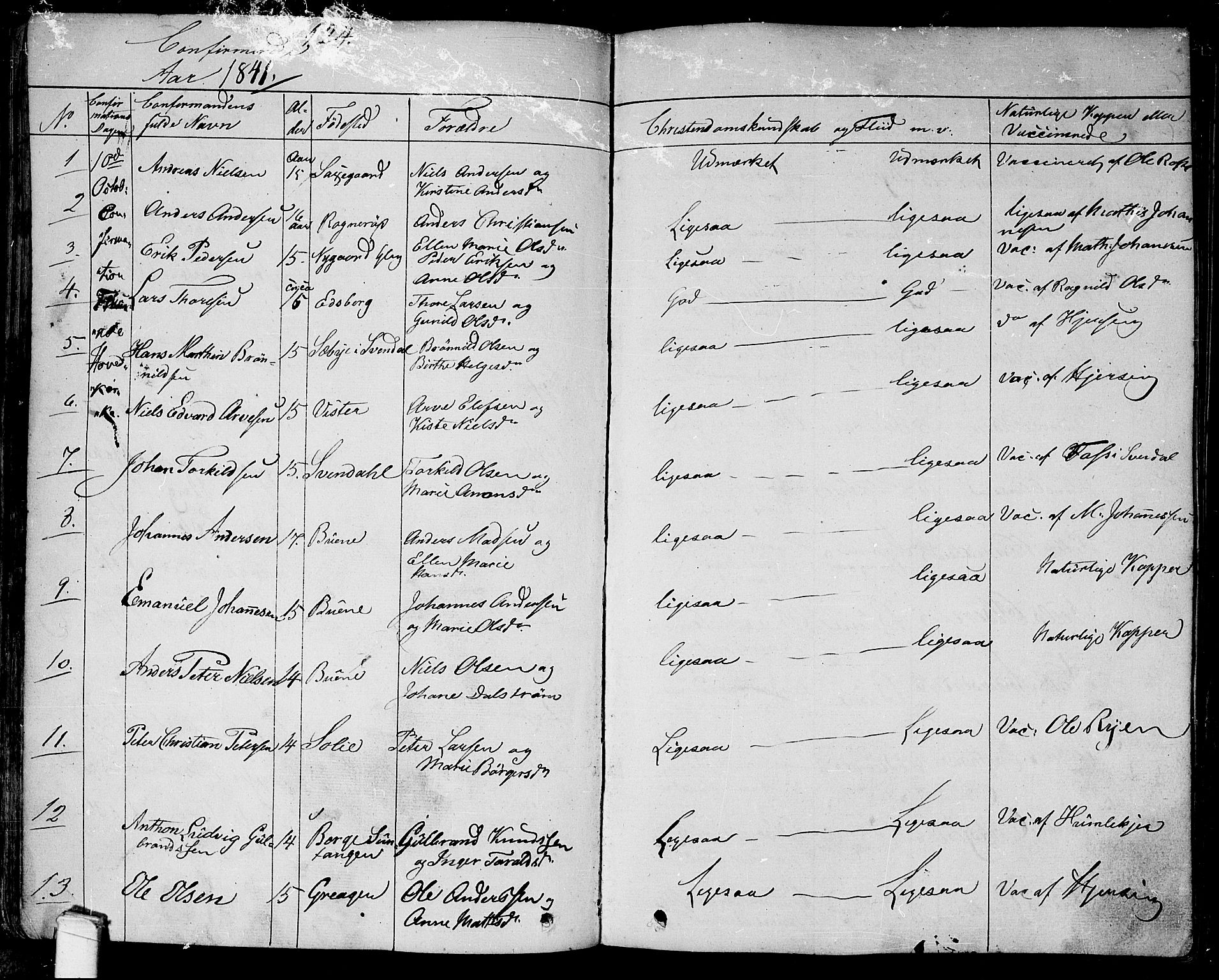 Tune prestekontor Kirkebøker, SAO/A-2007/F/Fa/L0008: Parish register (official) no. 8, 1837-1841, p. 124