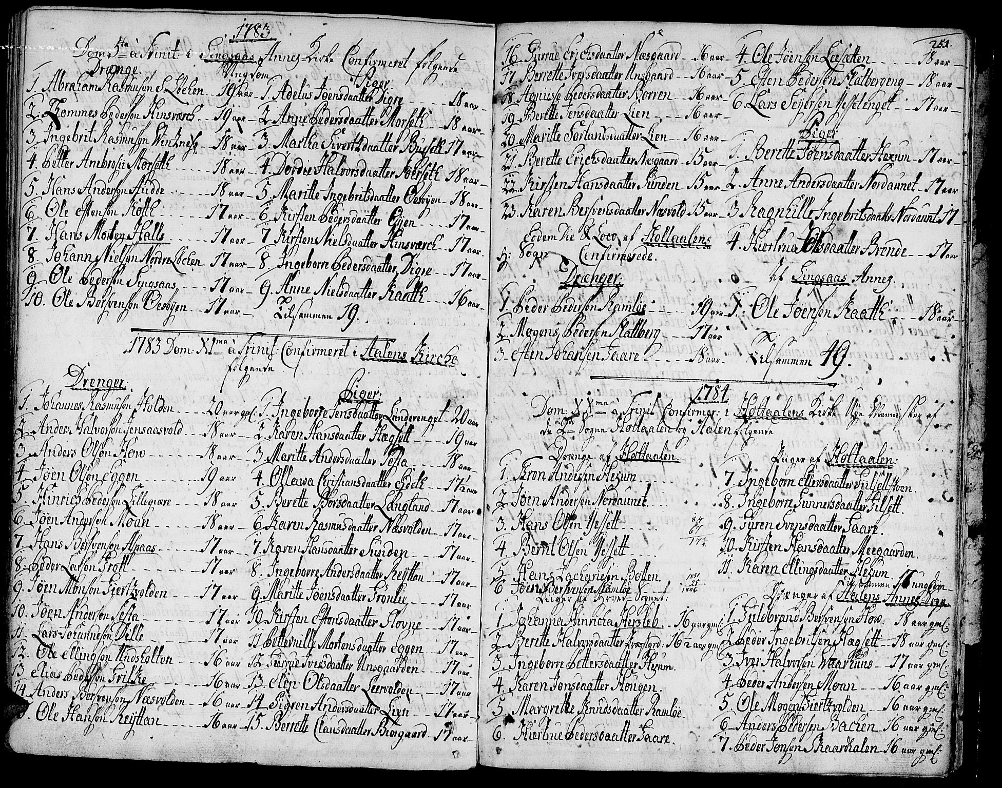 Ministerialprotokoller, klokkerbøker og fødselsregistre - Sør-Trøndelag, SAT/A-1456/685/L0952: Parish register (official) no. 685A01, 1745-1804, p. 251