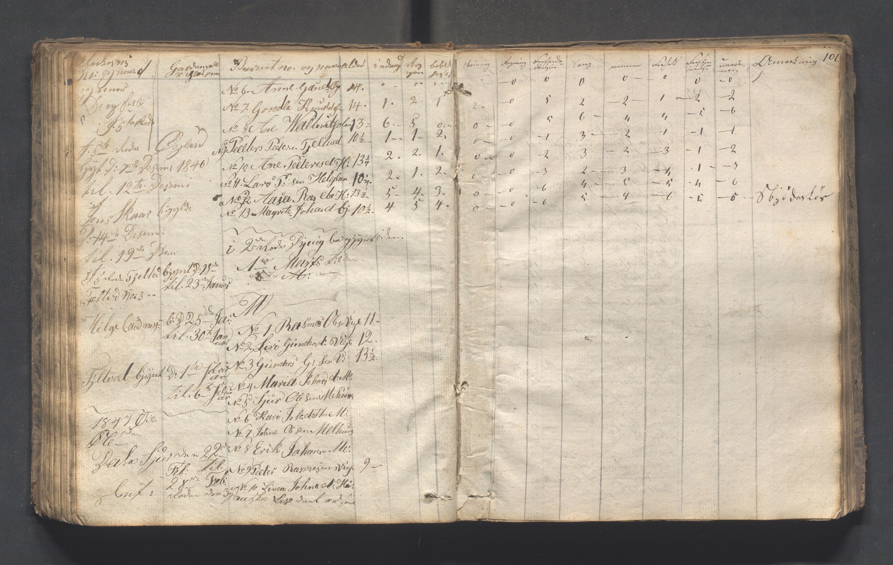 Hjelmeland kommune - Skolestyret, IKAR/K-102530/H/L0001: Skoleprotokoll - Syvende skoledistrikt, 1831-1856, p. 101