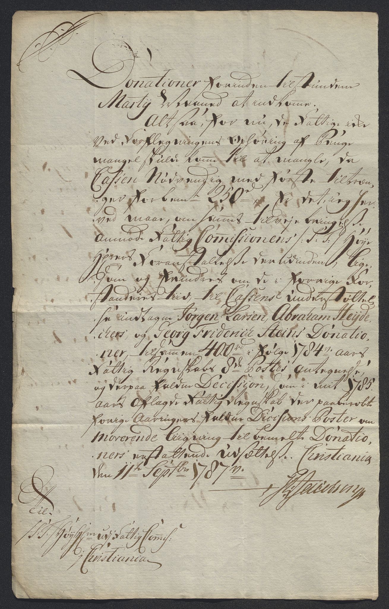 Kristiania tukthus, AV/SAO-A-10644/A/Ad/Adc/L0001: Innkomne skriv, 1740-1789, p. 384