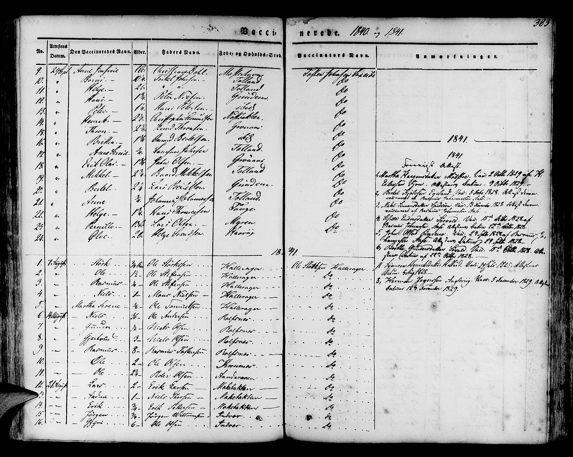 Finnås sokneprestembete, AV/SAB-A-99925/H/Ha/Haa/Haaa/L0006: Parish register (official) no. A 6, 1836-1850, p. 383