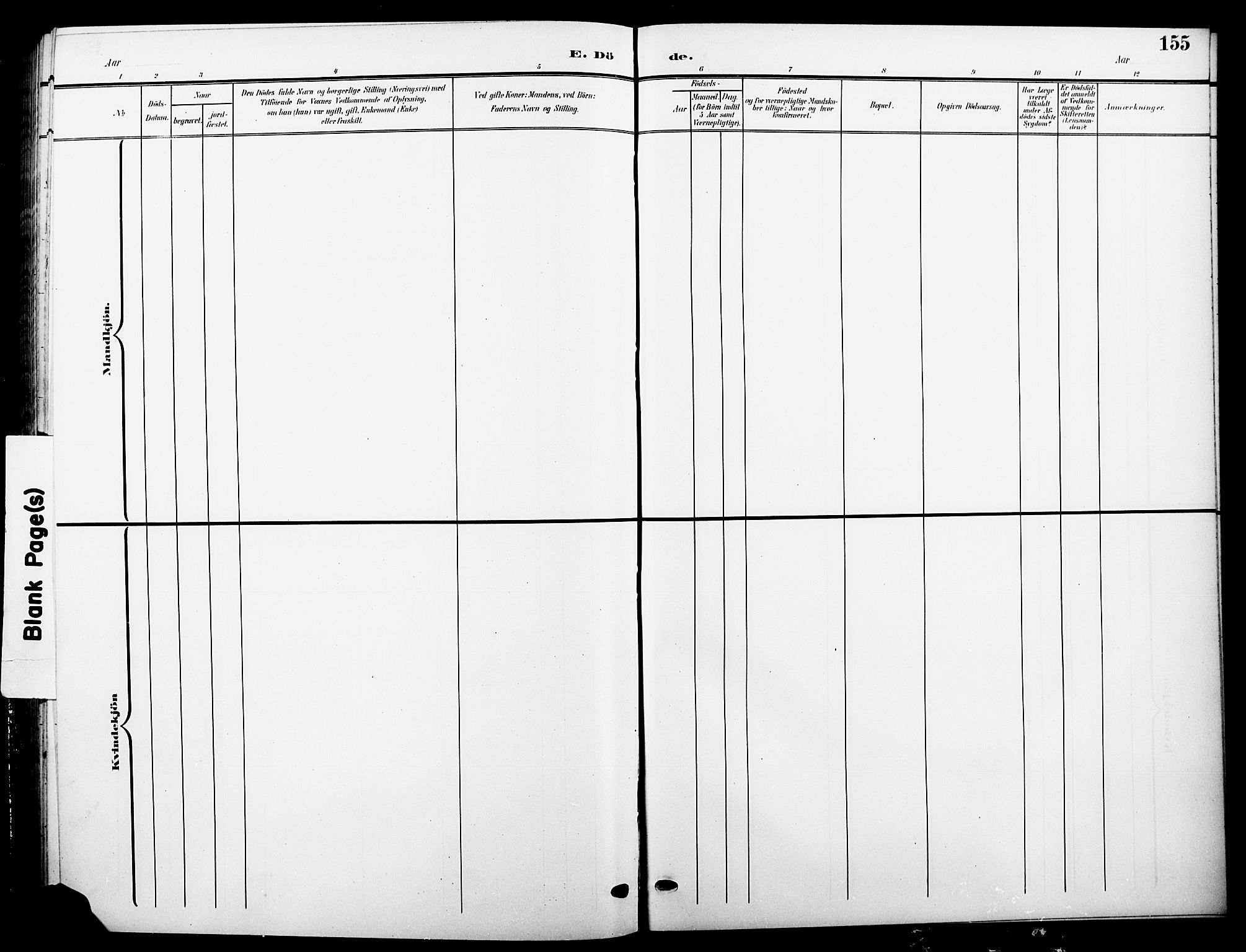 Andebu kirkebøker, AV/SAKO-A-336/G/Ga/L0005: Parish register (copy) no. I 5, 1901-1925, p. 155