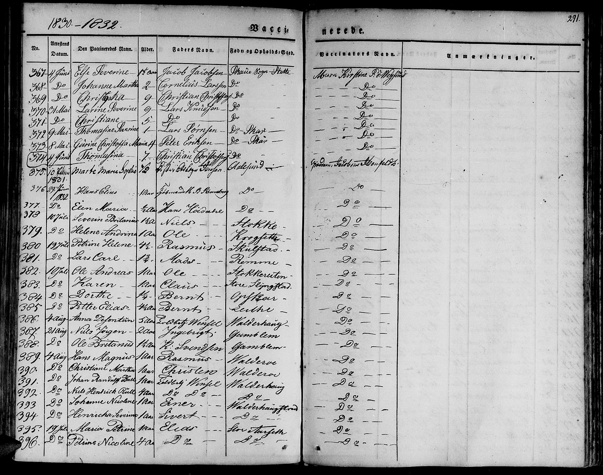 Ministerialprotokoller, klokkerbøker og fødselsregistre - Møre og Romsdal, AV/SAT-A-1454/528/L0395: Parish register (official) no. 528A06, 1828-1839, p. 289