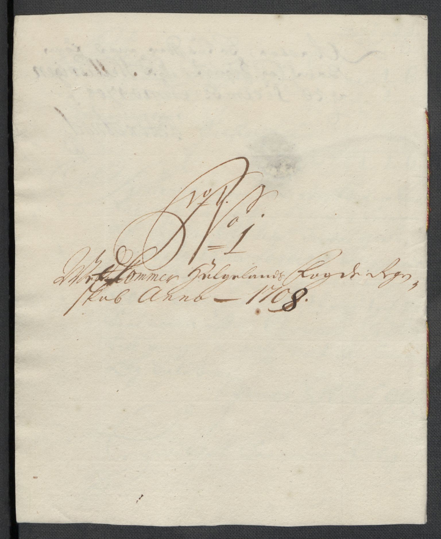 Rentekammeret inntil 1814, Reviderte regnskaper, Fogderegnskap, AV/RA-EA-4092/R65/L4510: Fogderegnskap Helgeland, 1708-1709, p. 19