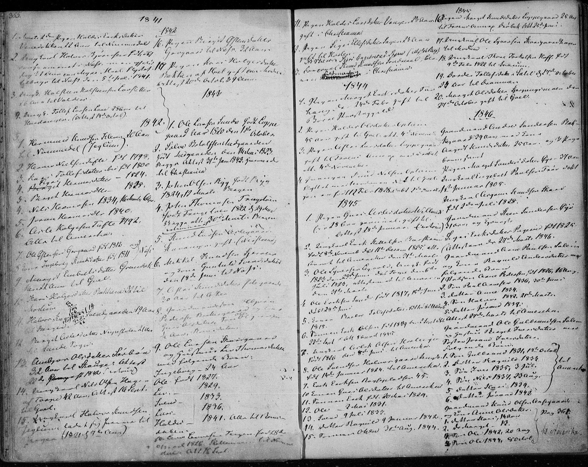 Ål kirkebøker, SAKO/A-249/F/Fa/L0005: Parish register (official) no. I 5, 1825-1848, p. 355