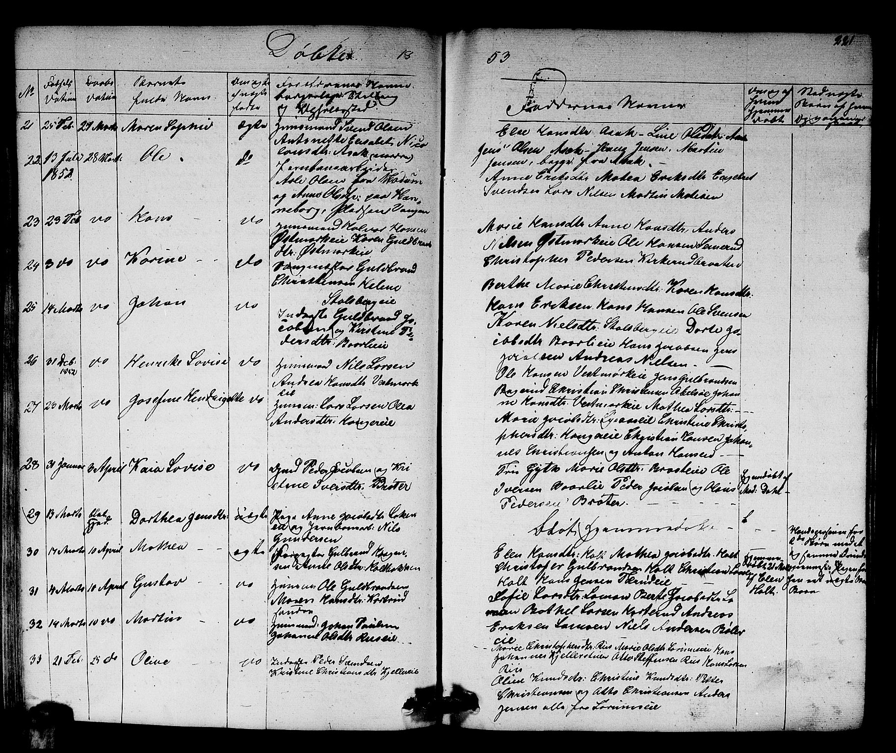 Skedsmo prestekontor Kirkebøker, AV/SAO-A-10033a/G/Ga/L0001: Parish register (copy) no. I 1, 1830-1854, p. 221