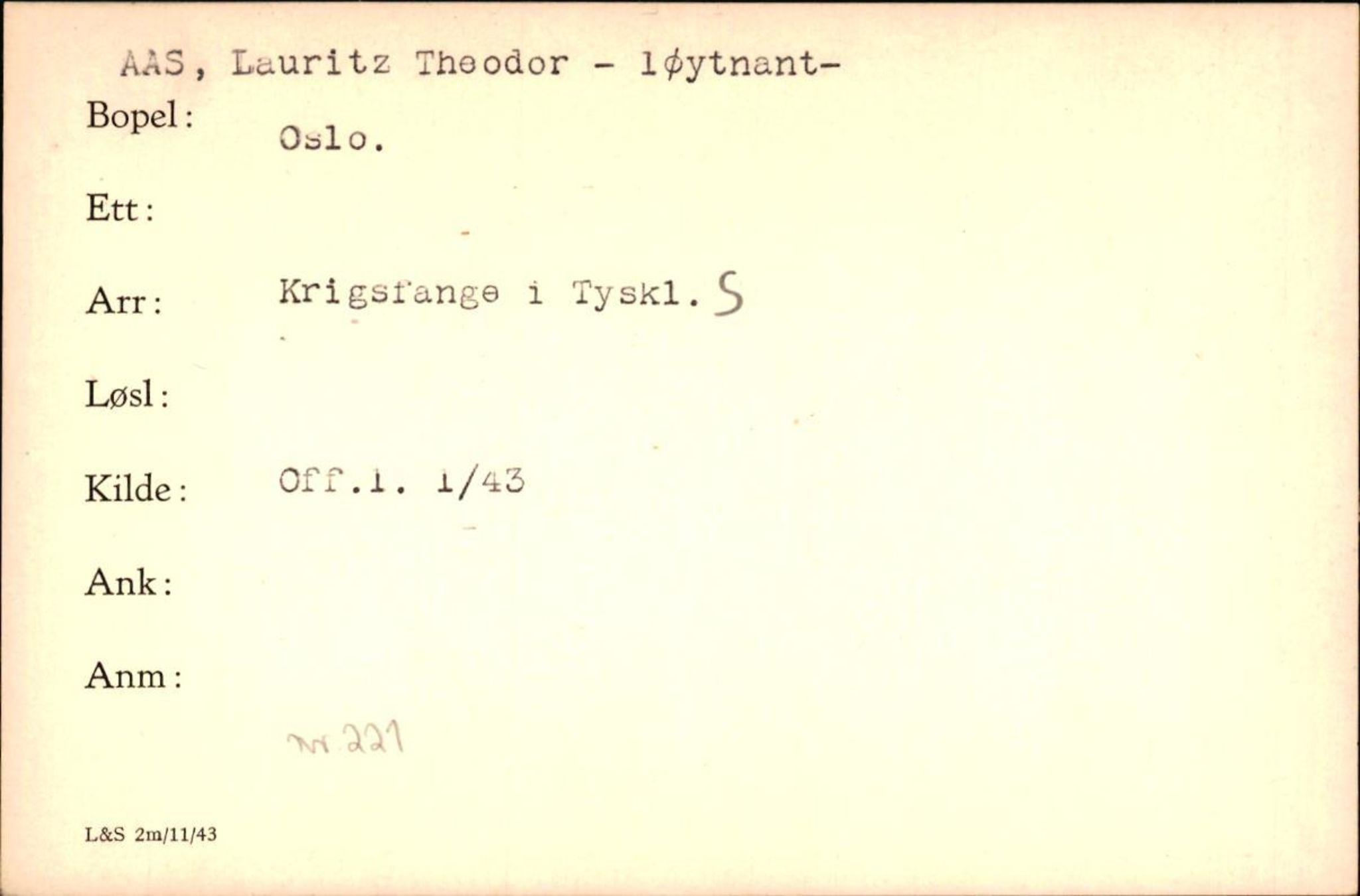 Forsvaret, Forsvarets krigshistoriske avdeling, AV/RA-RAFA-2017/Y/Yf/L0200: II-C-11-2102  -  Norske krigsfanger i Tyskland, 1940-1945, p. 13