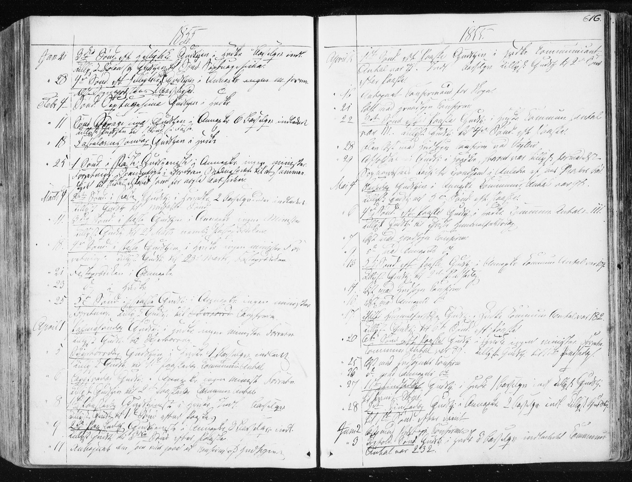 Ministerialprotokoller, klokkerbøker og fødselsregistre - Sør-Trøndelag, SAT/A-1456/665/L0771: Parish register (official) no. 665A06, 1830-1856, p. 616