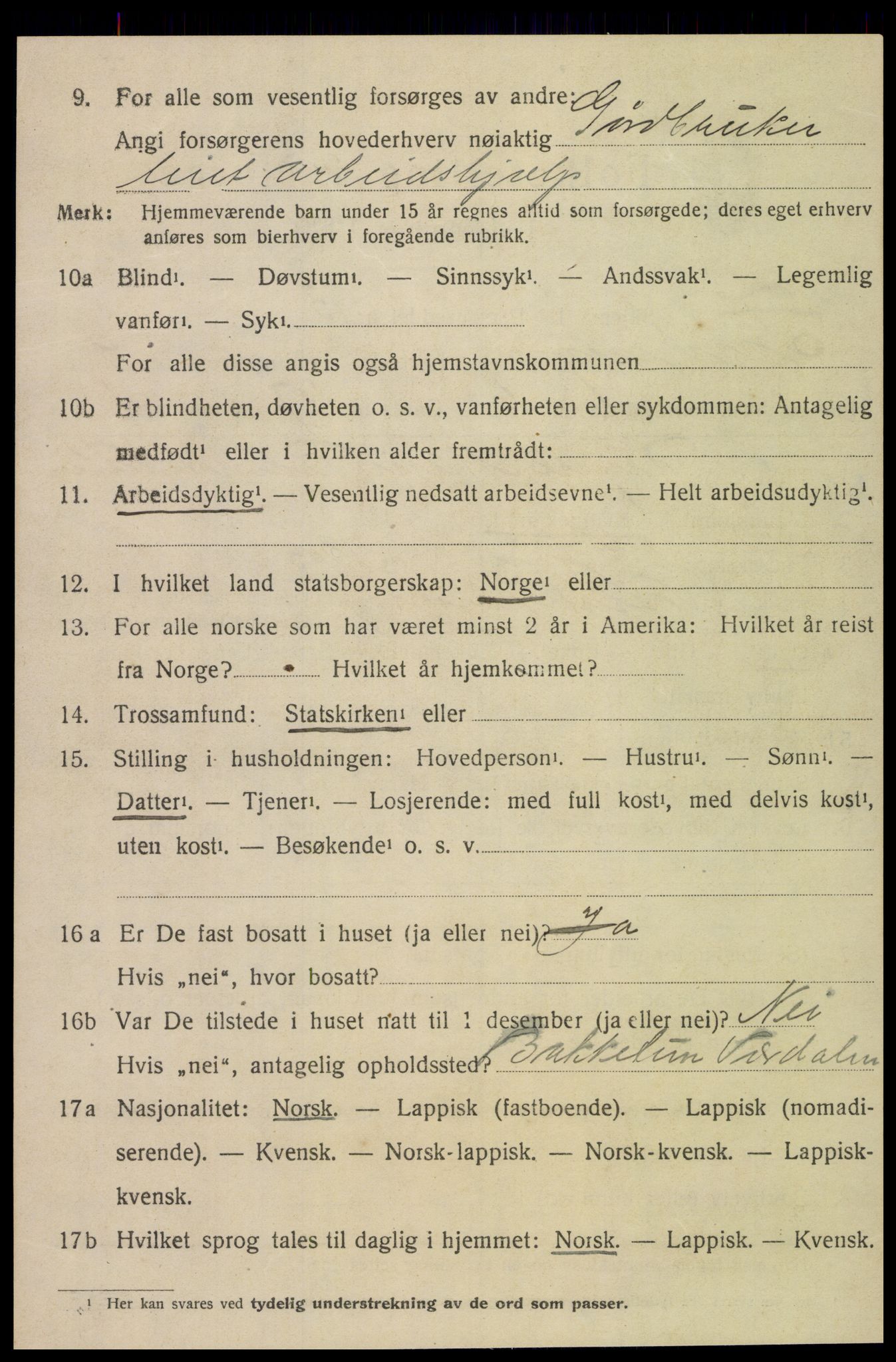 SAT, 1920 census for Inderøy, 1920, p. 6030
