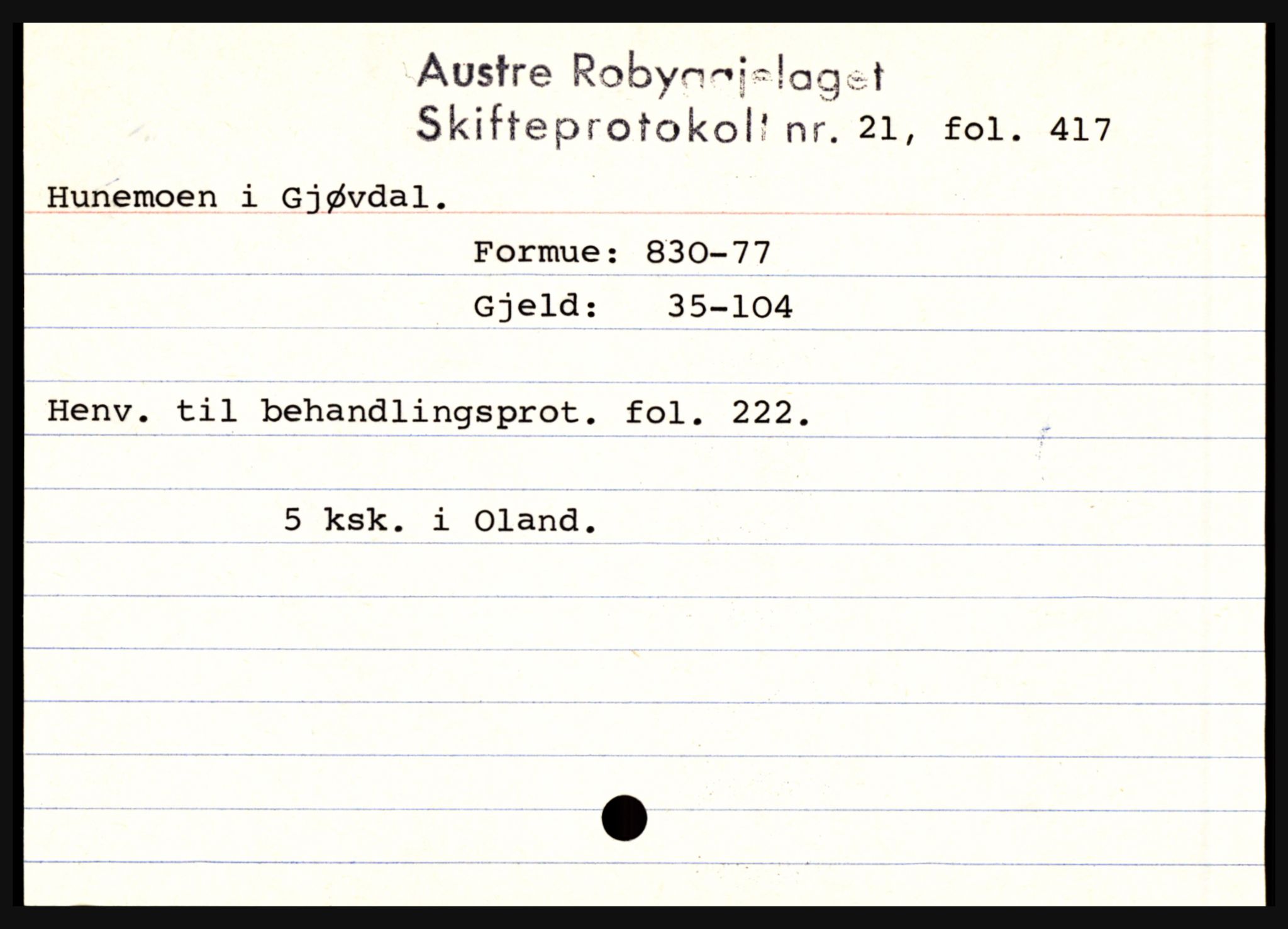 Østre Råbyggelag sorenskriveri, AV/SAK-1221-0016/H, p. 5471