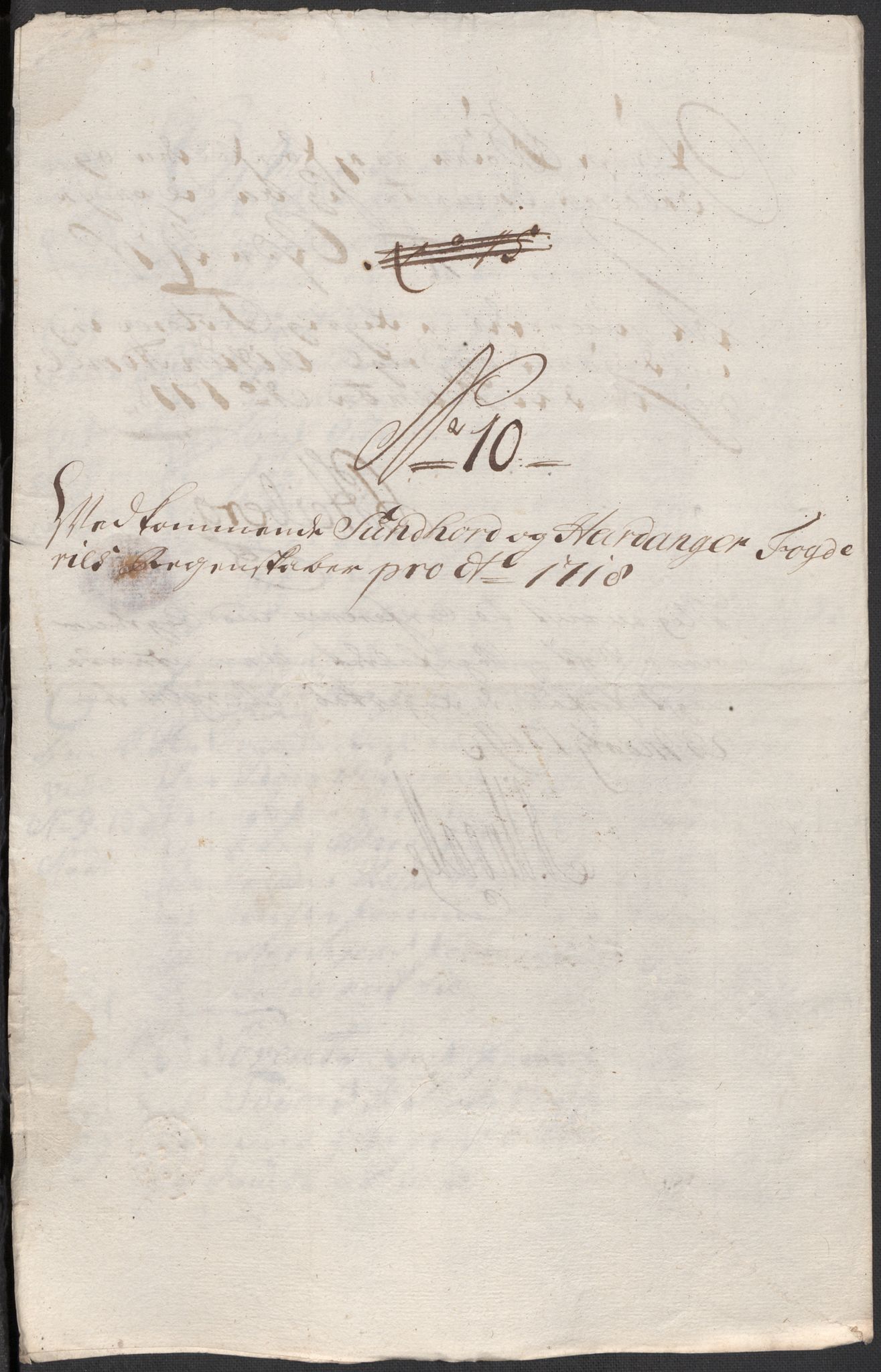 Rentekammeret inntil 1814, Reviderte regnskaper, Fogderegnskap, AV/RA-EA-4092/R48/L2995: Fogderegnskap Sunnhordland og Hardanger, 1718, p. 113