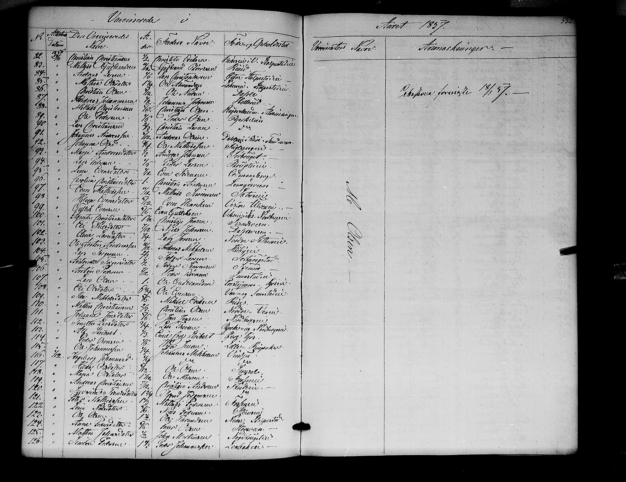 Ringsaker prestekontor, SAH/PREST-014/K/Ka/L0009: Parish register (official) no. 9, 1850-1860, p. 552
