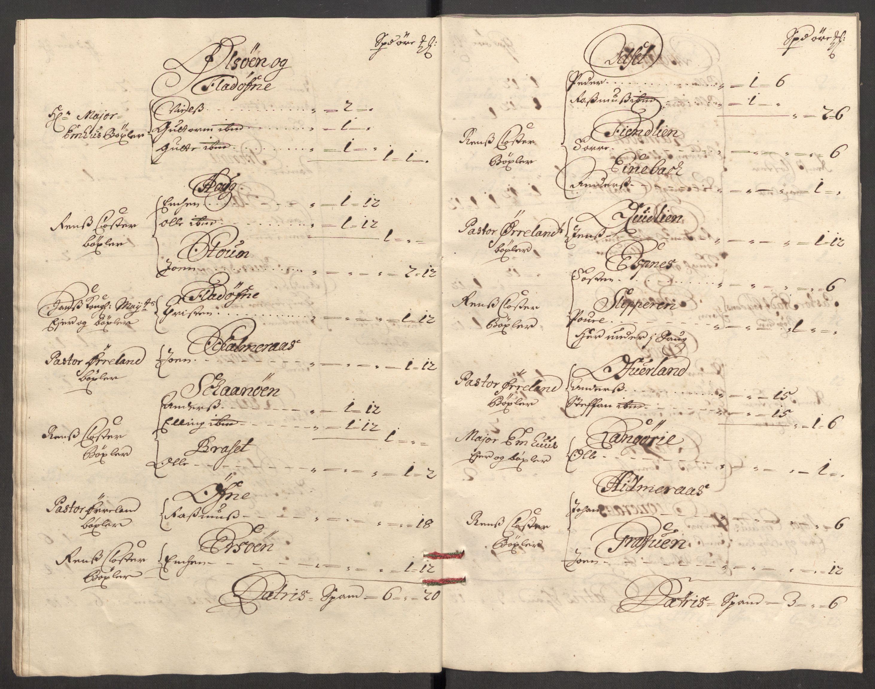 Rentekammeret inntil 1814, Reviderte regnskaper, Fogderegnskap, AV/RA-EA-4092/R57/L3855: Fogderegnskap Fosen, 1702-1703, p. 257