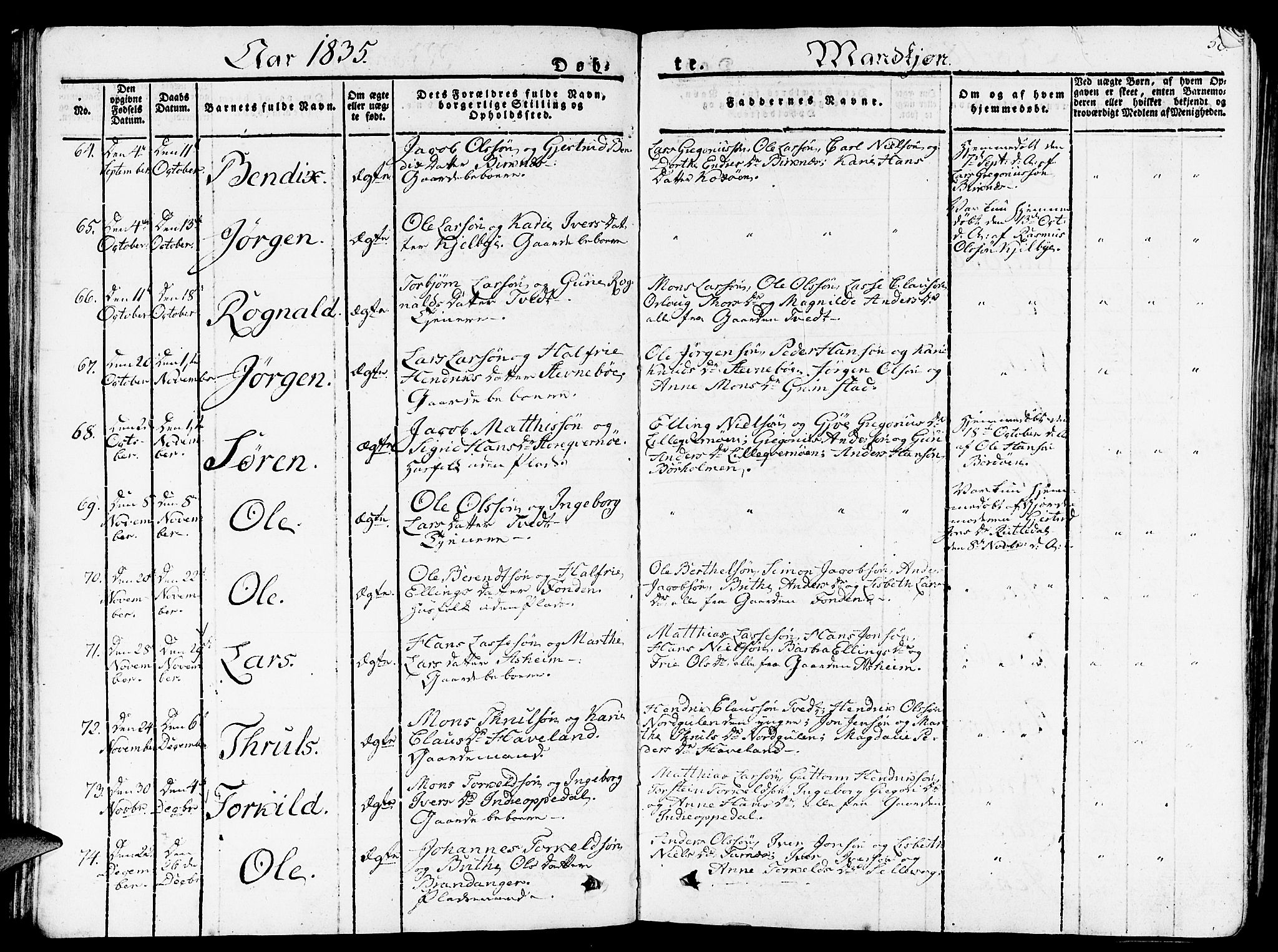 Gulen sokneprestembete, AV/SAB-A-80201/H/Haa/Haaa/L0019: Parish register (official) no. A 19, 1826-1836, p. 50