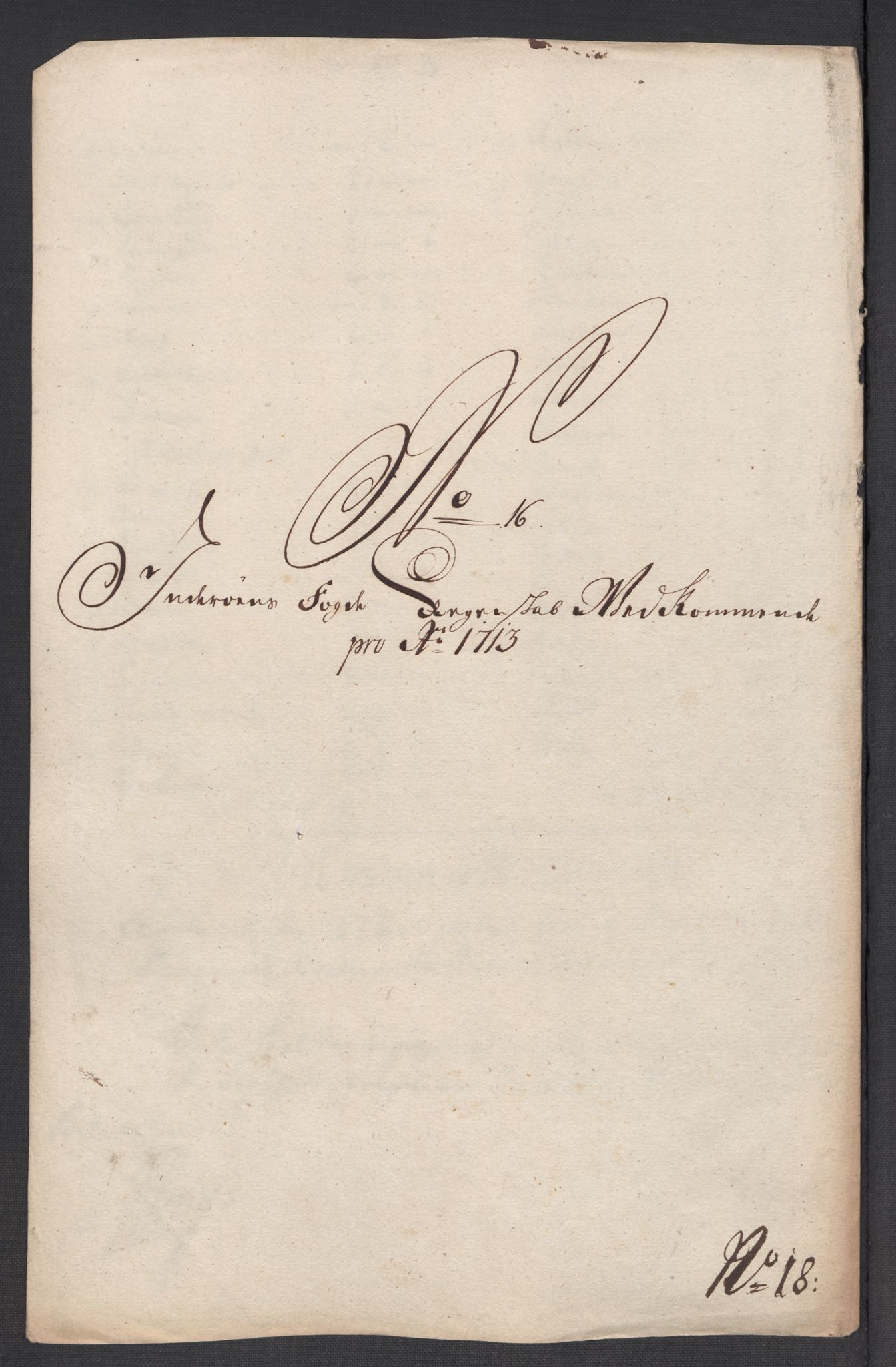 Rentekammeret inntil 1814, Reviderte regnskaper, Fogderegnskap, AV/RA-EA-4092/R63/L4321: Fogderegnskap Inderøy, 1713, p. 186