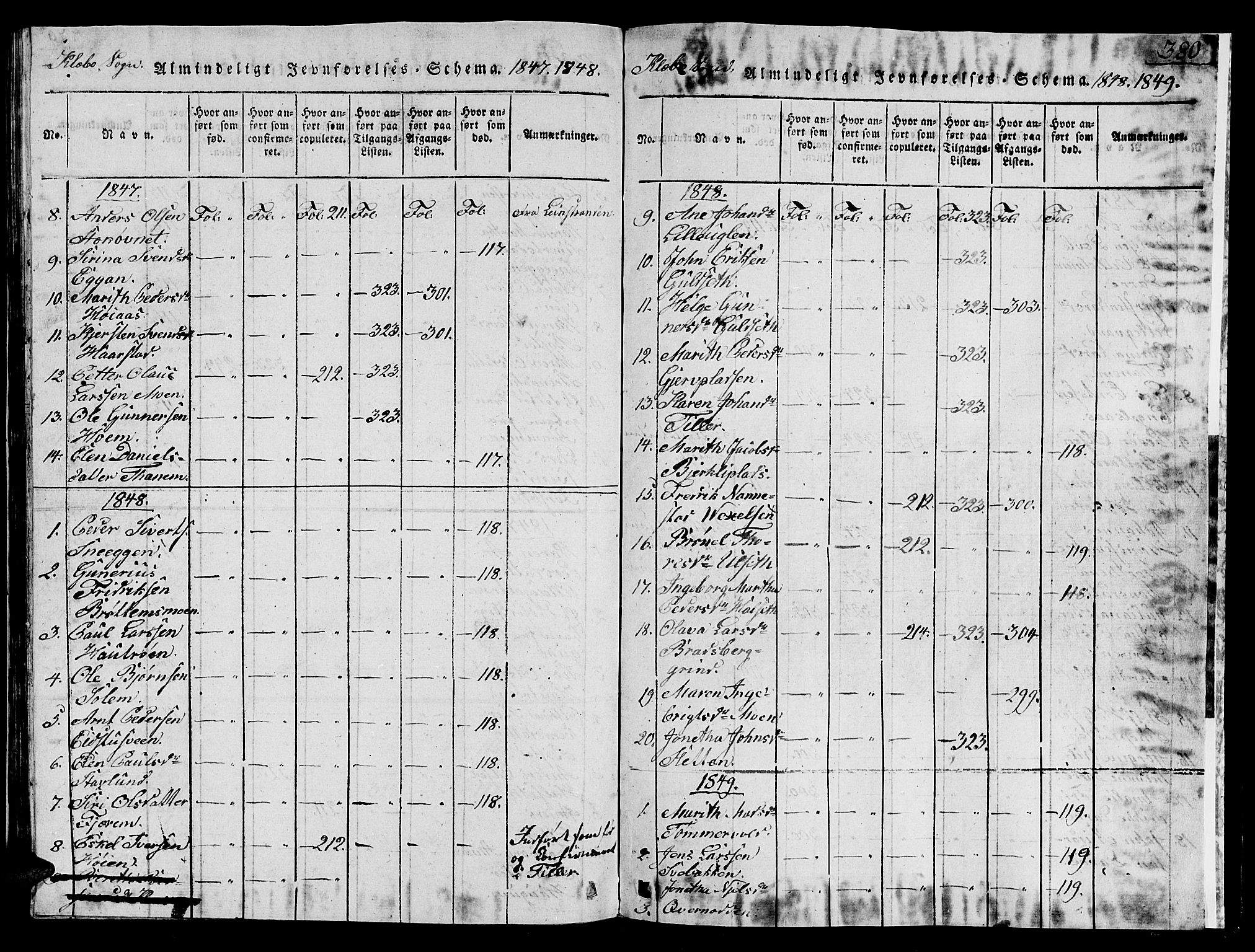 Ministerialprotokoller, klokkerbøker og fødselsregistre - Sør-Trøndelag, AV/SAT-A-1456/618/L0450: Parish register (copy) no. 618C01, 1816-1865, p. 380