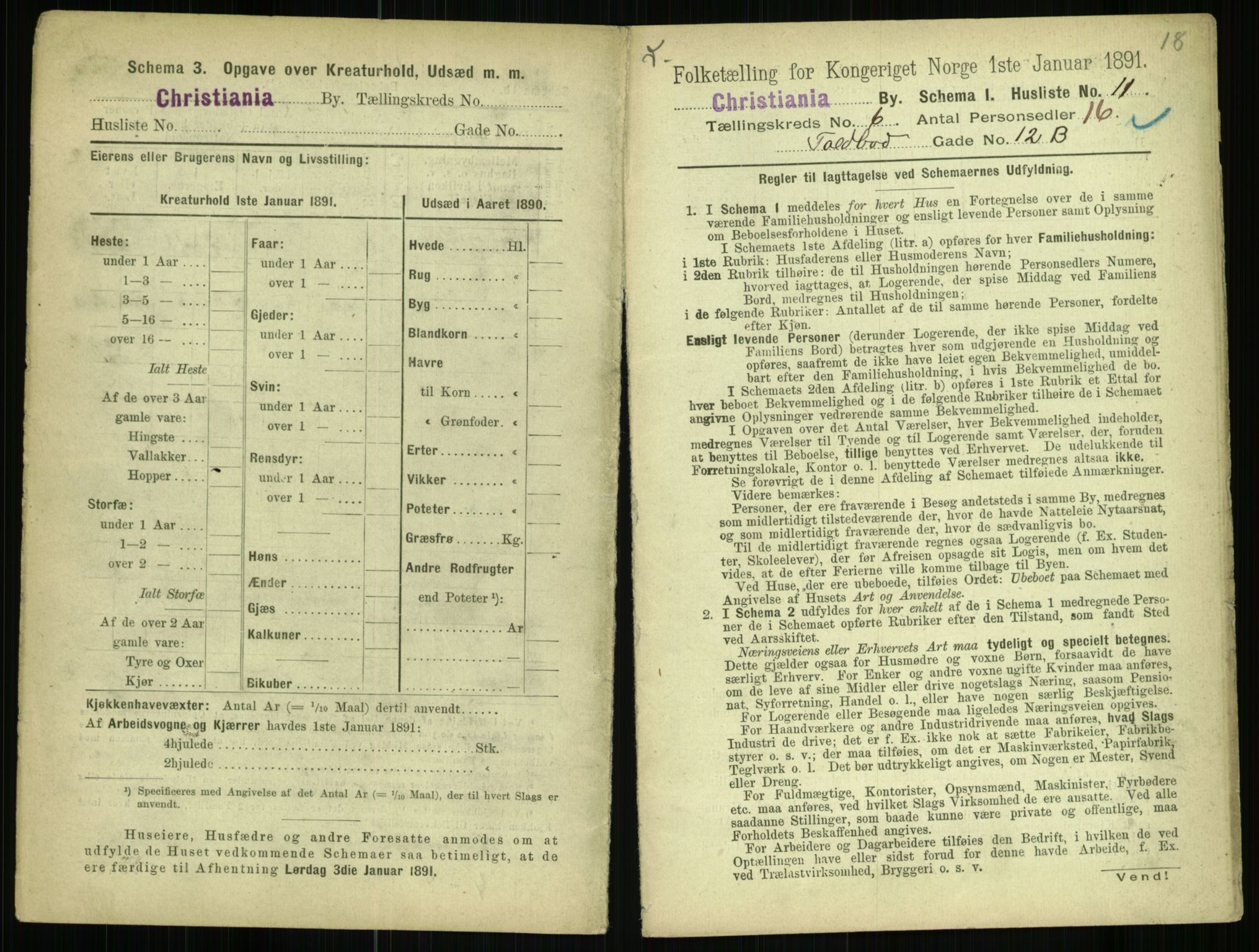 RA, 1891 census for 0301 Kristiania, 1891, p. 2532