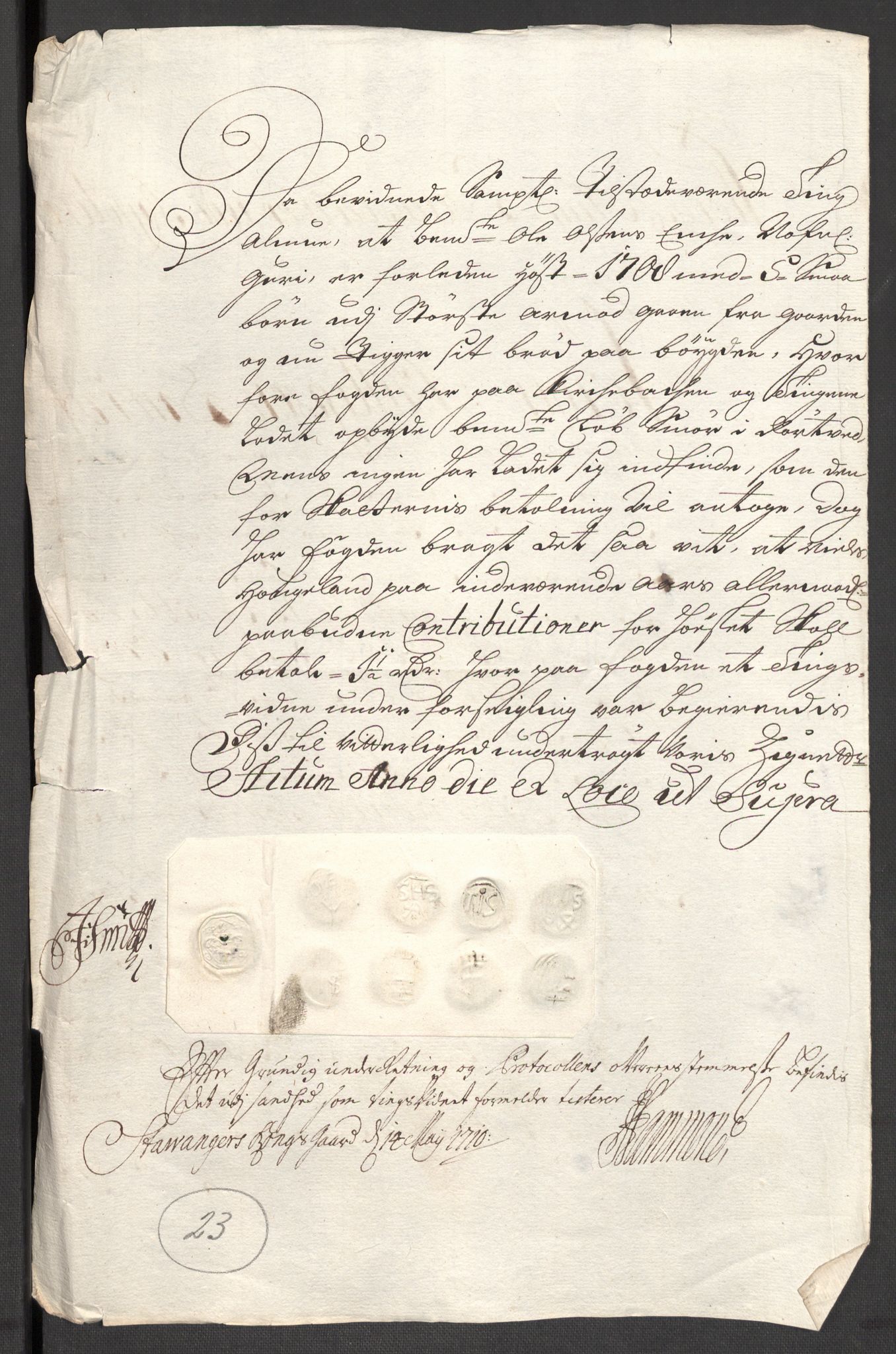 Rentekammeret inntil 1814, Reviderte regnskaper, Fogderegnskap, RA/EA-4092/R47/L2861: Fogderegnskap Ryfylke, 1706-1709, p. 455