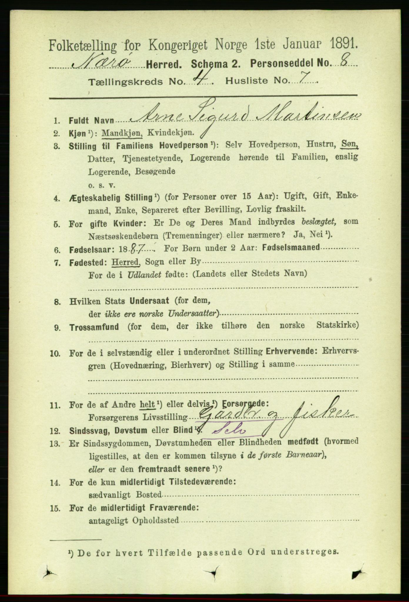 RA, 1891 census for 1751 Nærøy, 1891, p. 1918