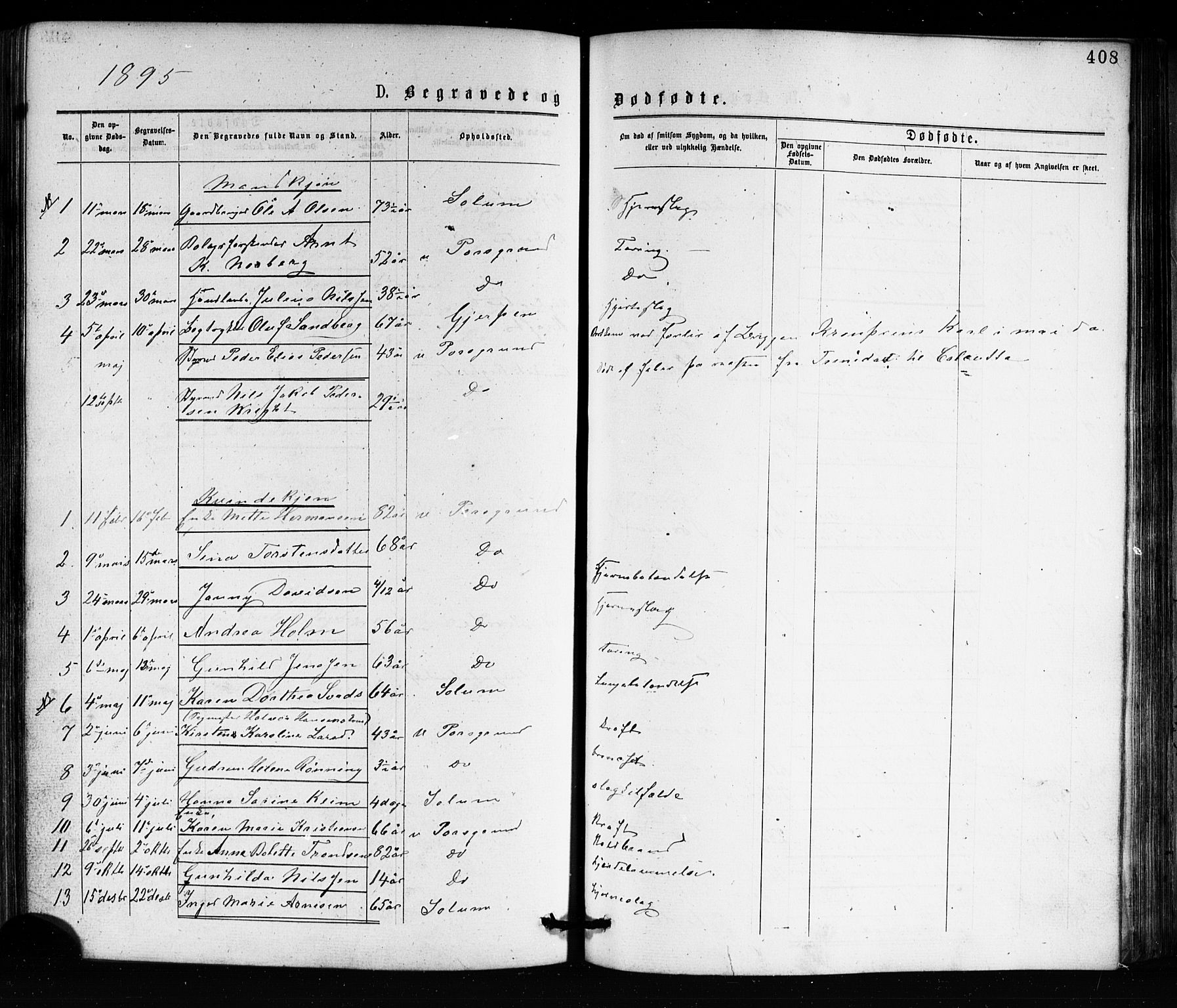 Porsgrunn kirkebøker , SAKO/A-104/G/Ga/L0003: Parish register (copy) no. I 3, 1877-1915, p. 408