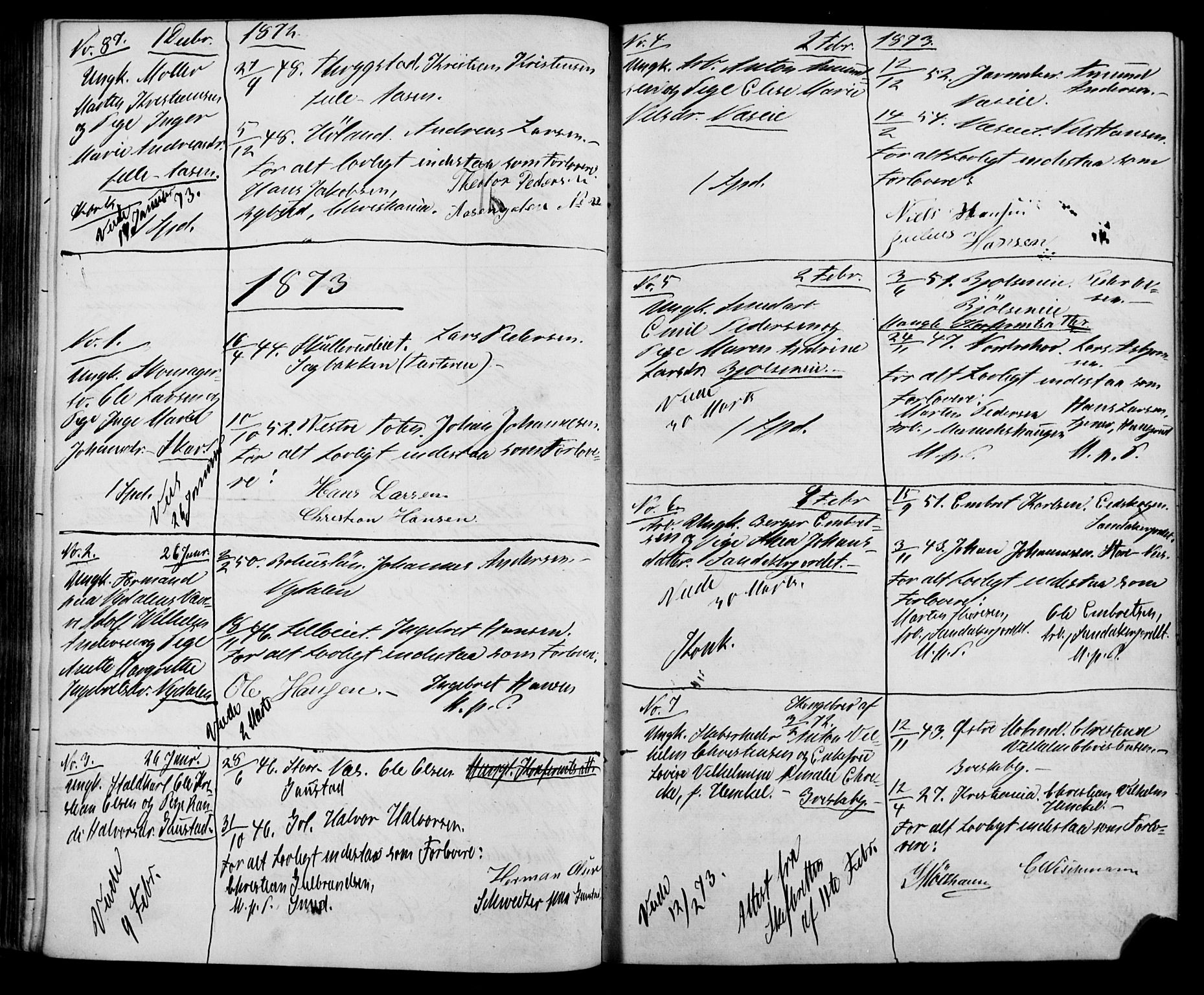 Vestre Aker prestekontor Kirkebøker, AV/SAO-A-10025/H/Ha/L0001: Banns register no. 1, 1865-1878