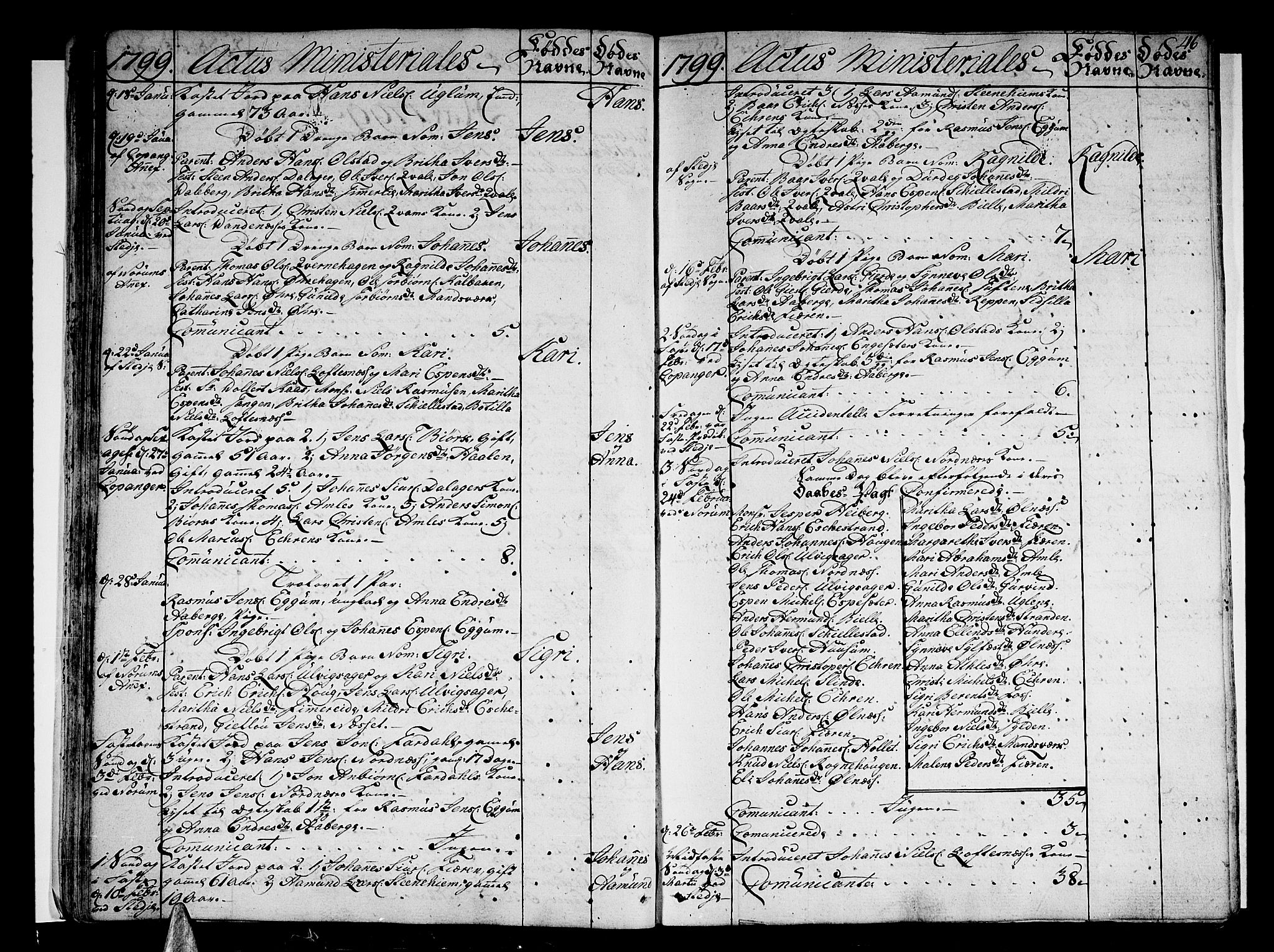 Sogndal sokneprestembete, SAB/A-81301/H/Haa/Haaa/L0008: Parish register (official) no. A 8, 1795-1809, p. 46