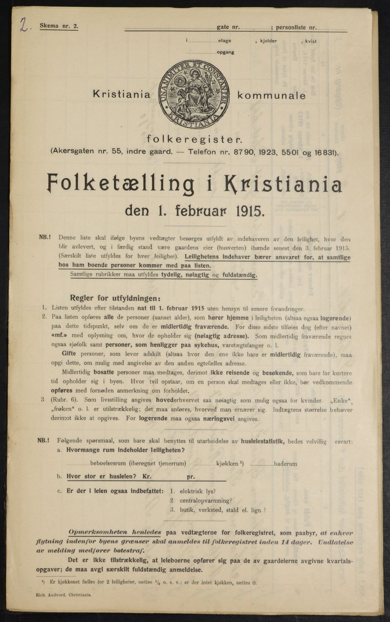 OBA, Municipal Census 1915 for Kristiania, 1915, p. 78243