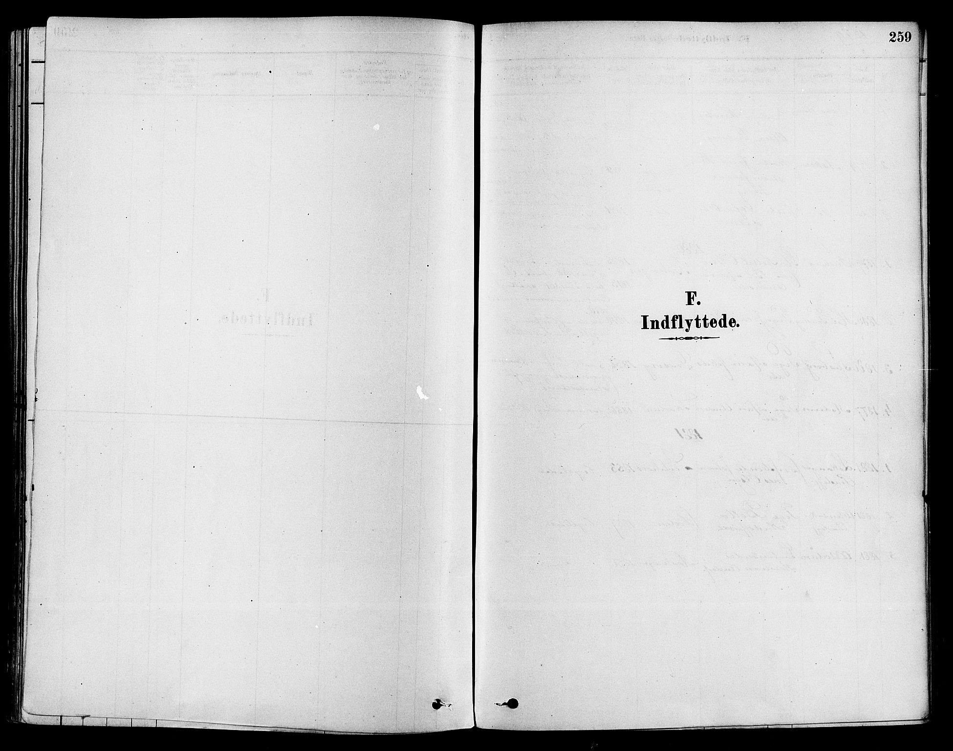 Sigdal kirkebøker, SAKO/A-245/F/Fa/L0011: Parish register (official) no. I 11, 1879-1887, p. 259