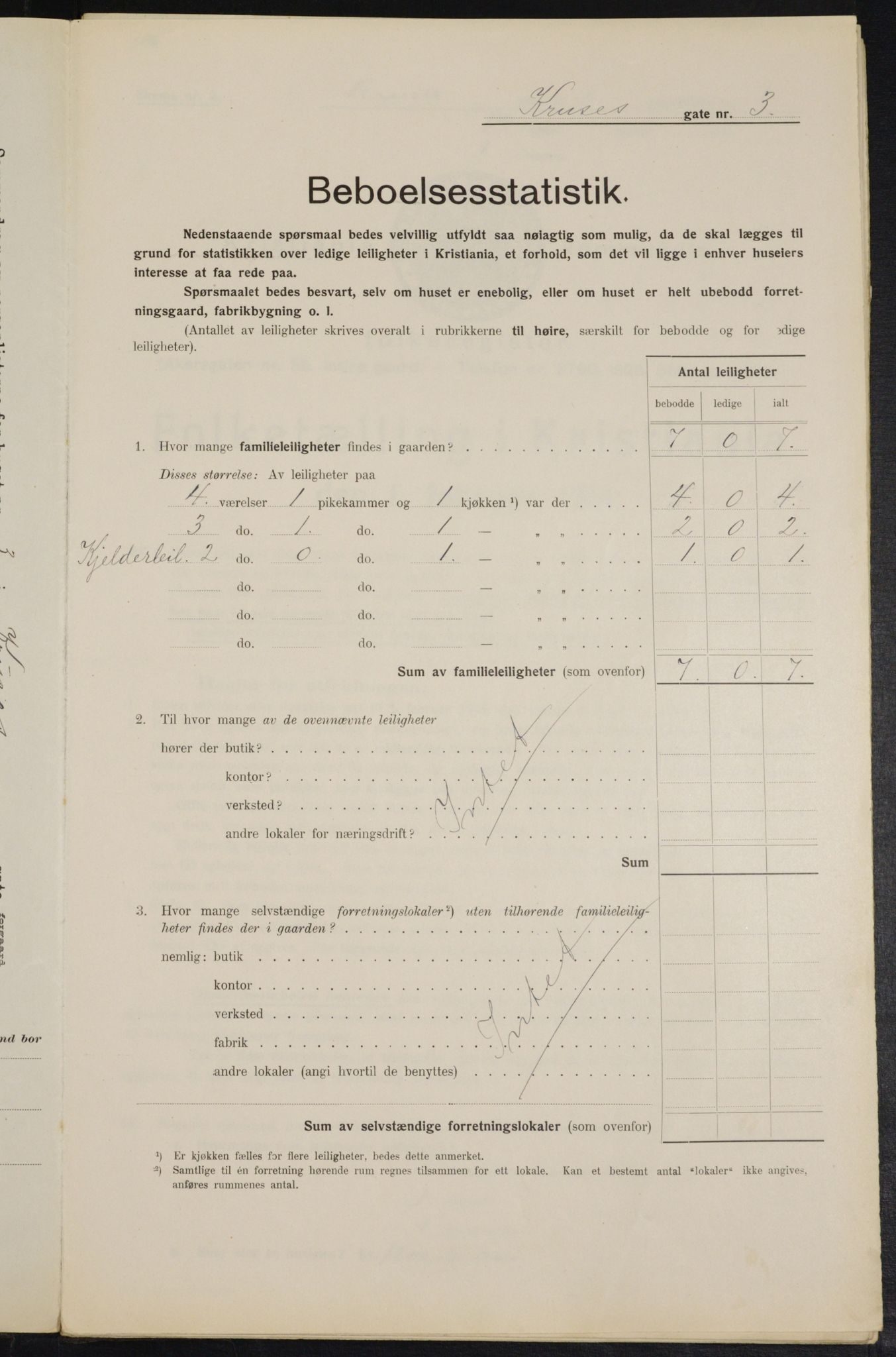 OBA, Municipal Census 1914 for Kristiania, 1914, p. 54858