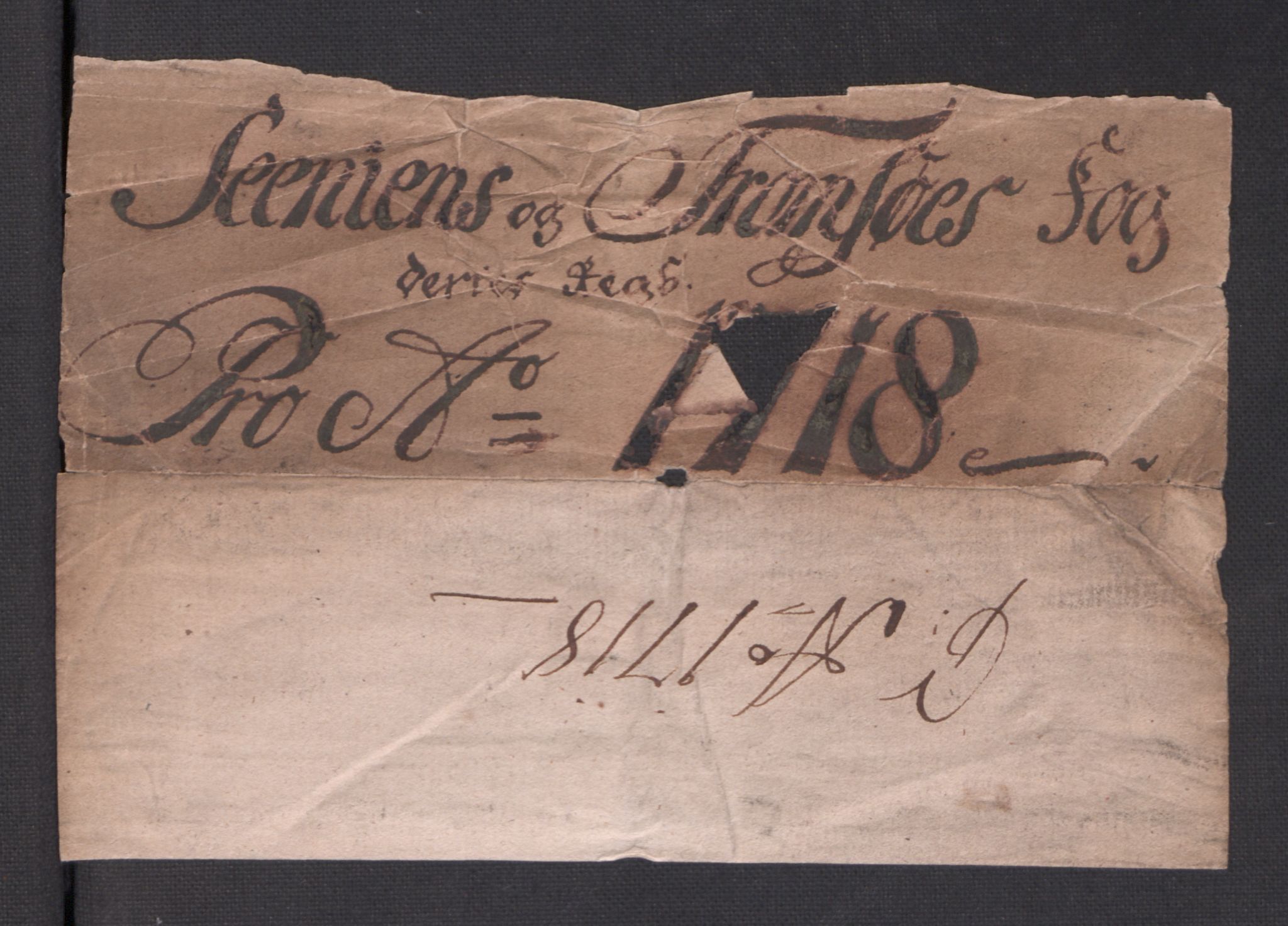 Rentekammeret inntil 1814, Reviderte regnskaper, Fogderegnskap, AV/RA-EA-4092/R68/L4764: Fogderegnskap Senja og Troms, 1718, p. 3