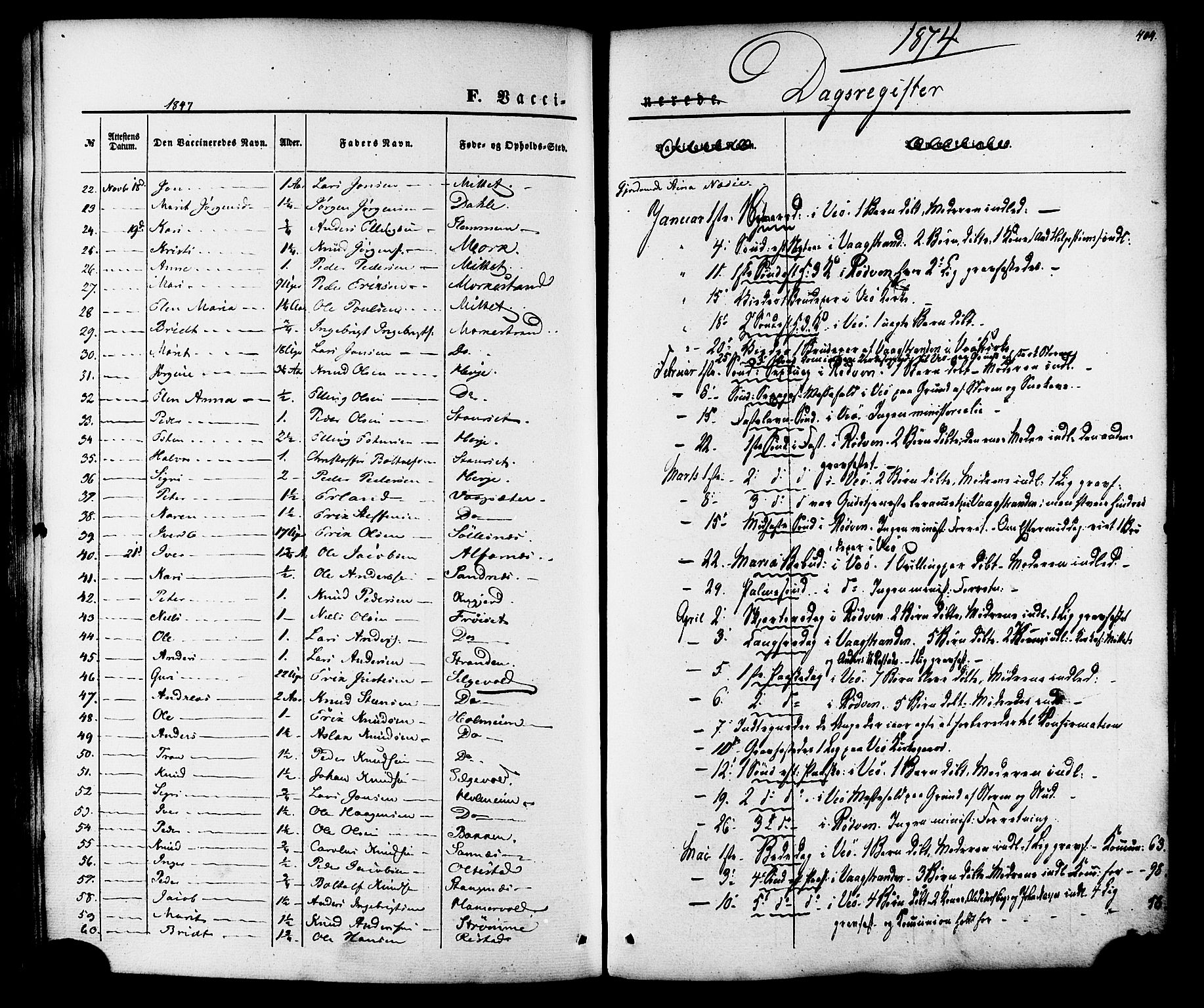 Ministerialprotokoller, klokkerbøker og fødselsregistre - Møre og Romsdal, AV/SAT-A-1454/547/L0603: Parish register (official) no. 547A05, 1846-1877, p. 404