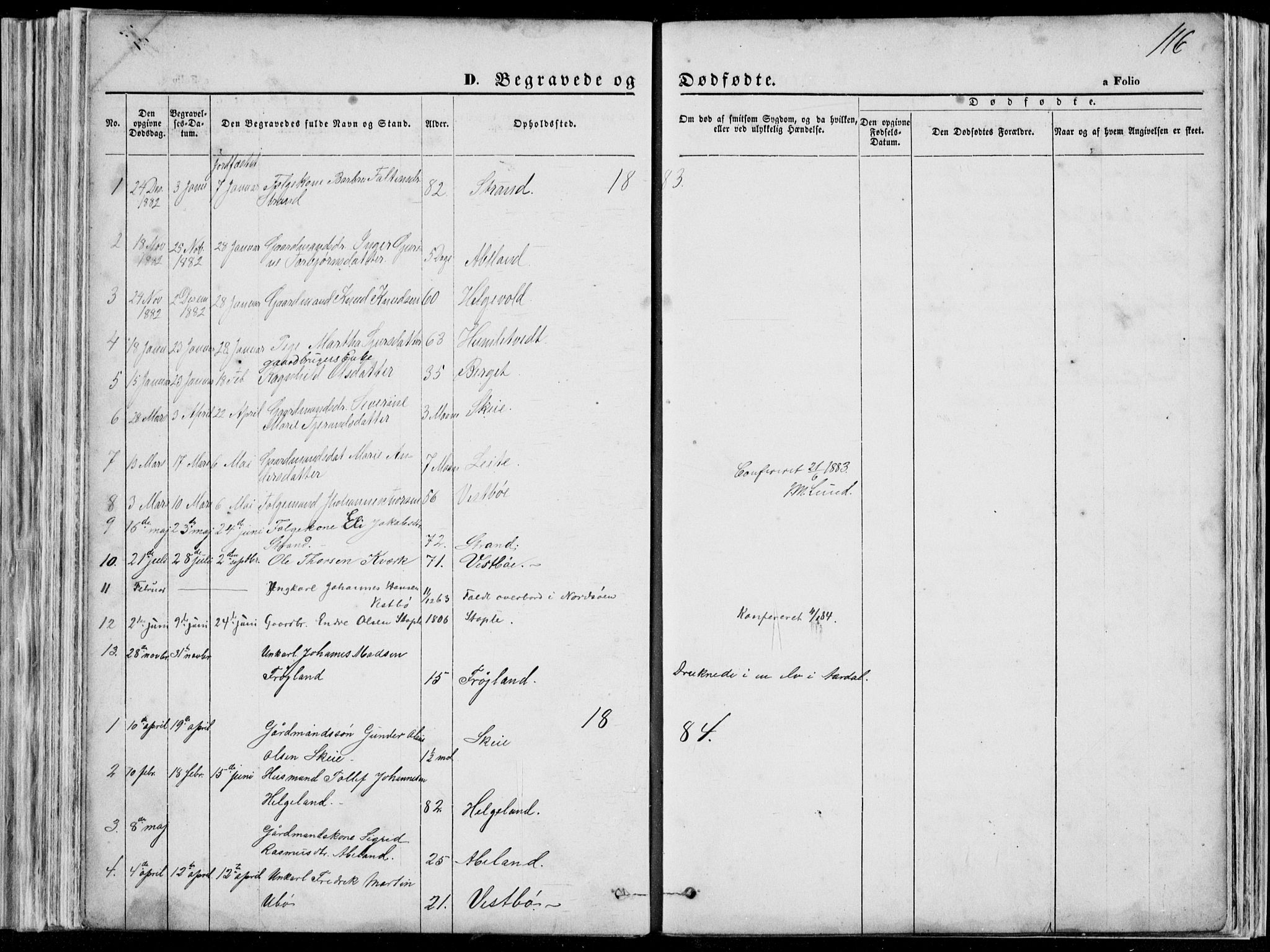 Vikedal sokneprestkontor, SAST/A-101840/01/V: Parish register (copy) no. B 10, 1864-1926, p. 116