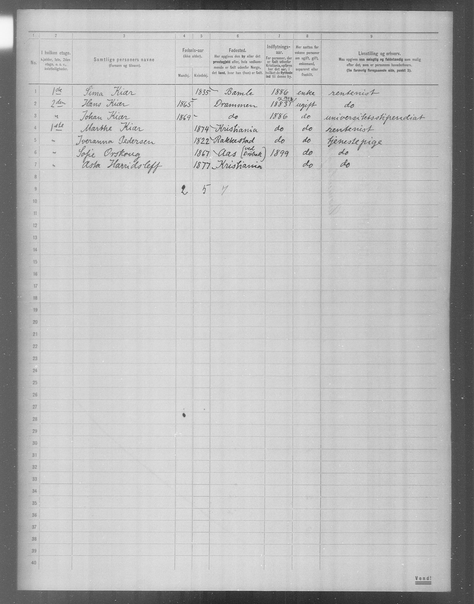 OBA, Municipal Census 1904 for Kristiania, 1904, p. 22690