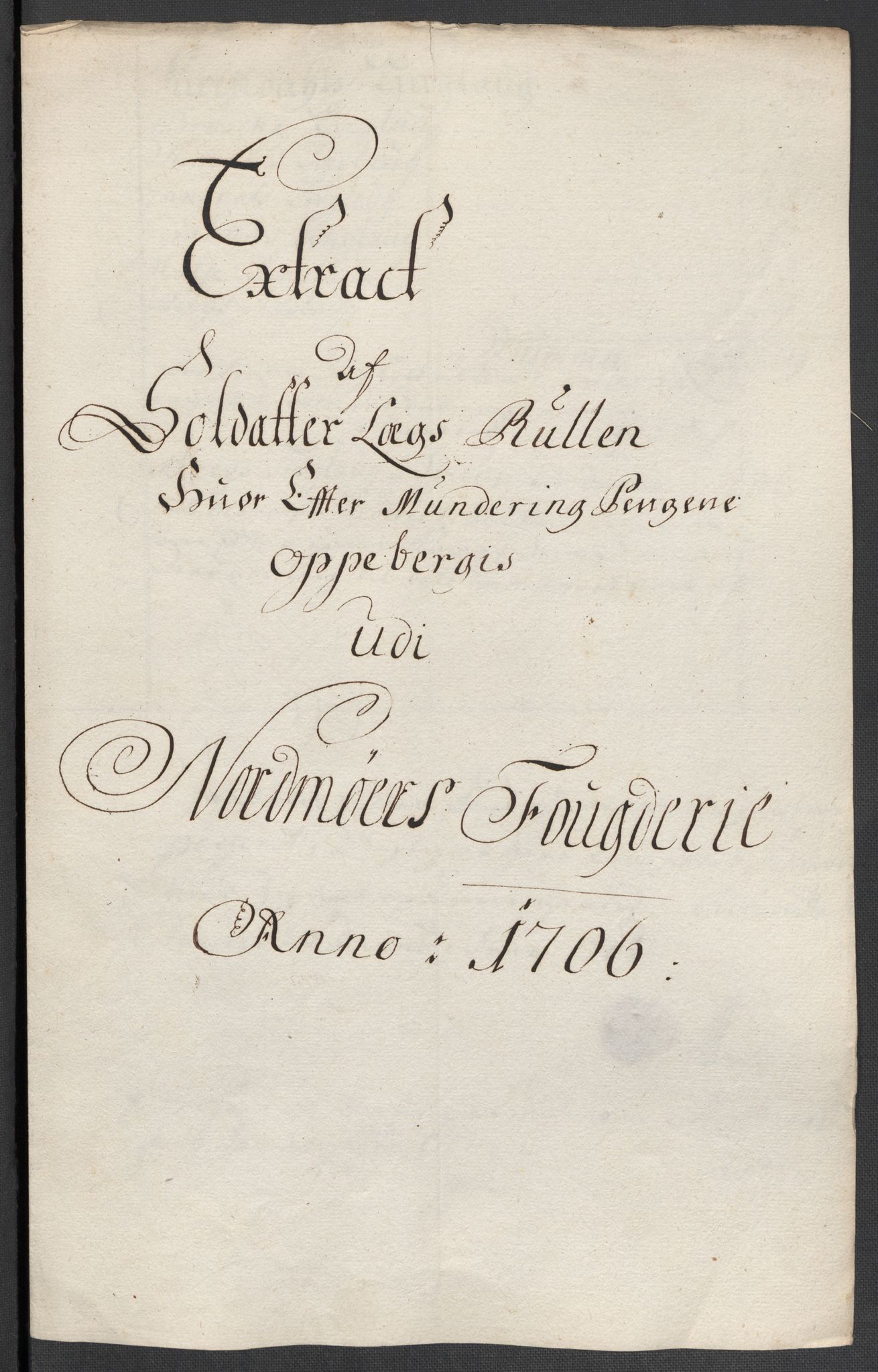 Rentekammeret inntil 1814, Reviderte regnskaper, Fogderegnskap, RA/EA-4092/R56/L3742: Fogderegnskap Nordmøre, 1706-1707, p. 93