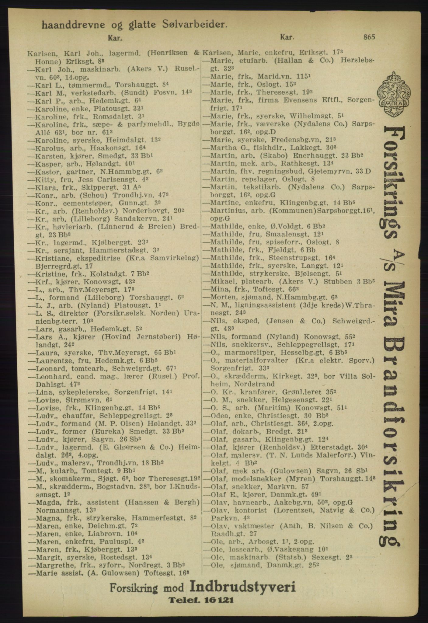 Kristiania/Oslo adressebok, PUBL/-, 1918, p. 890
