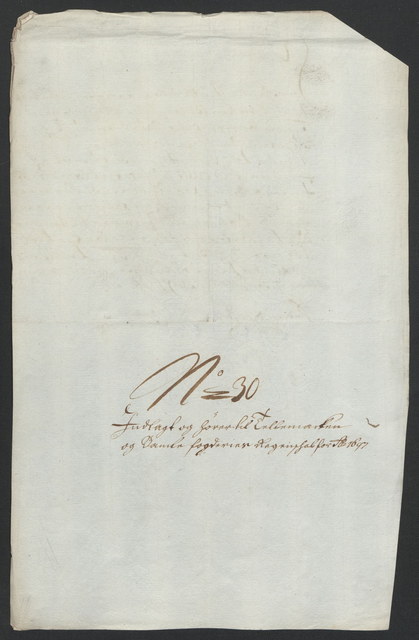 Rentekammeret inntil 1814, Reviderte regnskaper, Fogderegnskap, RA/EA-4092/R36/L2097: Fogderegnskap Øvre og Nedre Telemark og Bamble, 1697, p. 223