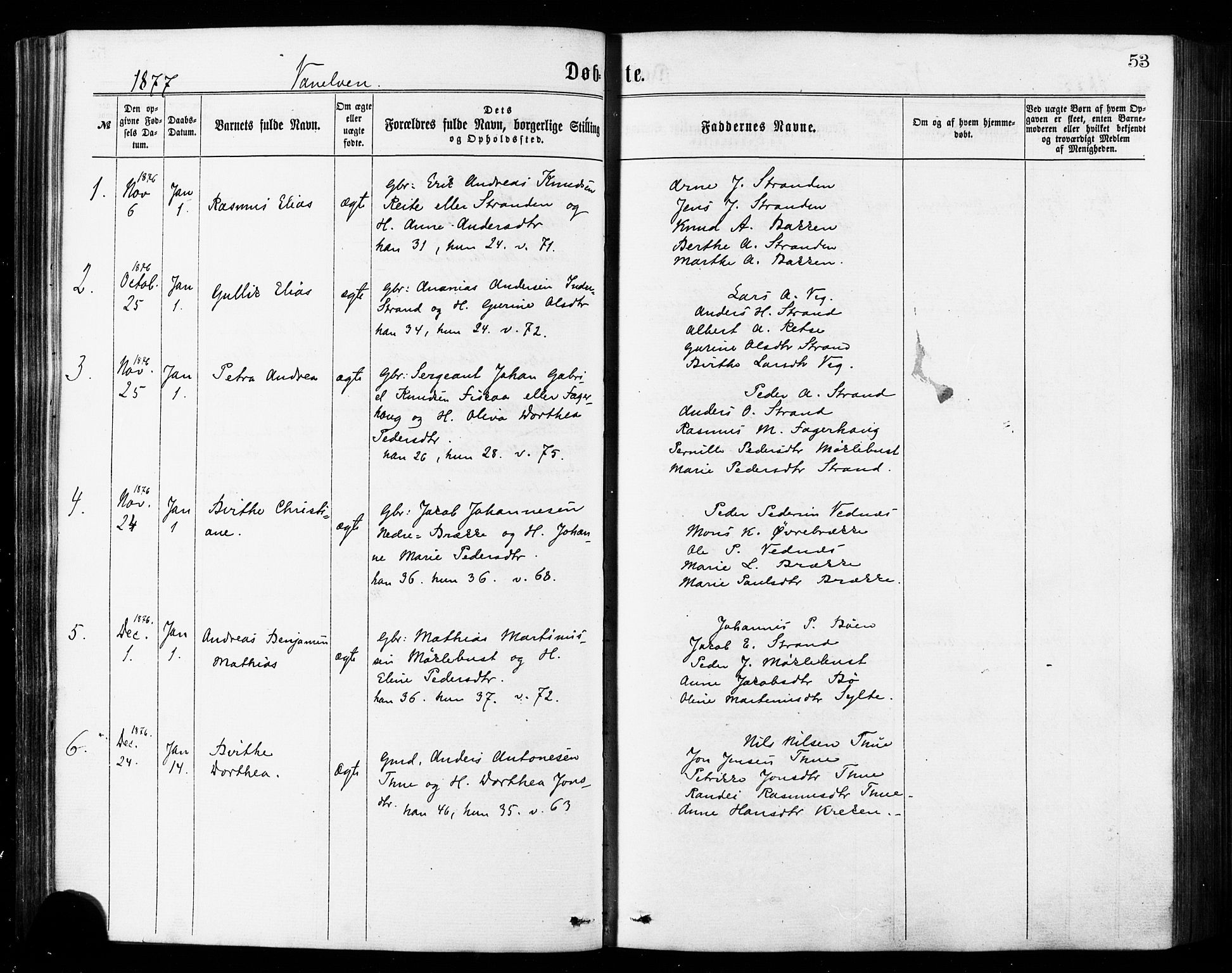 Ministerialprotokoller, klokkerbøker og fødselsregistre - Møre og Romsdal, AV/SAT-A-1454/501/L0007: Parish register (official) no. 501A07, 1868-1884, p. 53