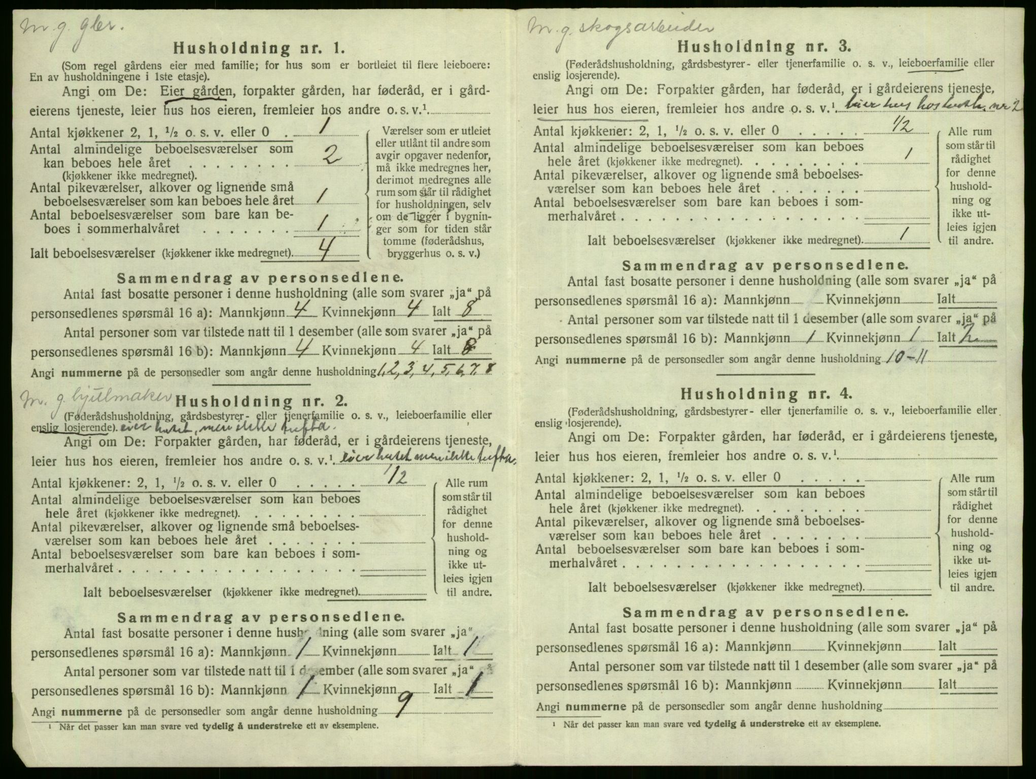 SAO, 1920 census for Sørum, 1920, p. 34