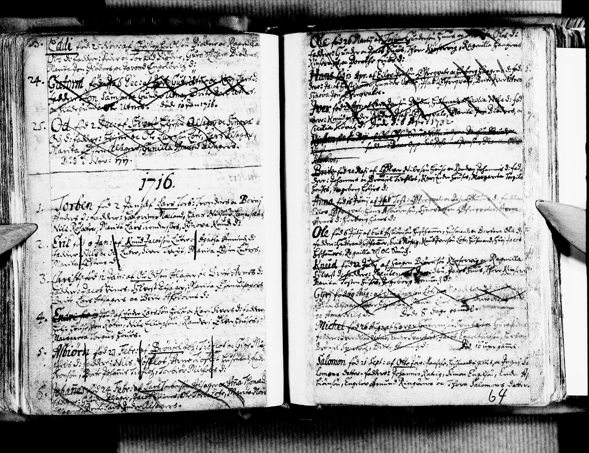 Ullensvang sokneprestembete, SAB/A-78701/H/Haa: Parish register (official) no. A 1 /2, 1669-1719, p. 64