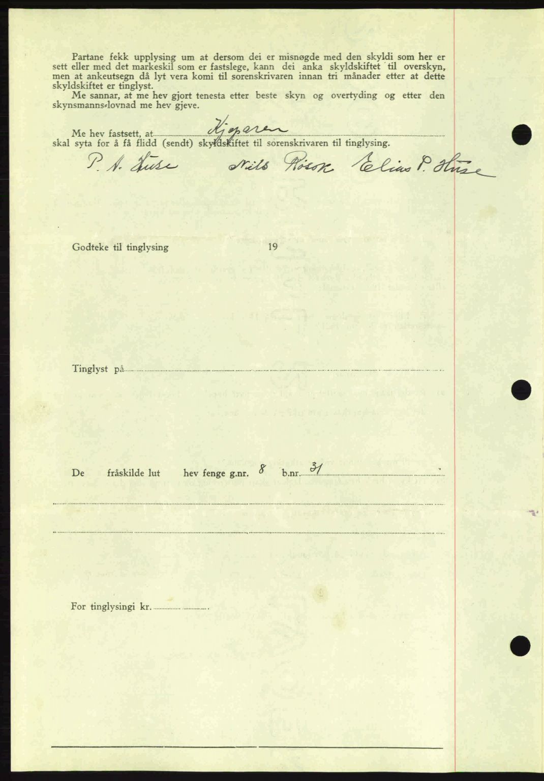 Romsdal sorenskriveri, AV/SAT-A-4149/1/2/2C: Mortgage book no. A7, 1939-1939, Diary no: : 2323/1939