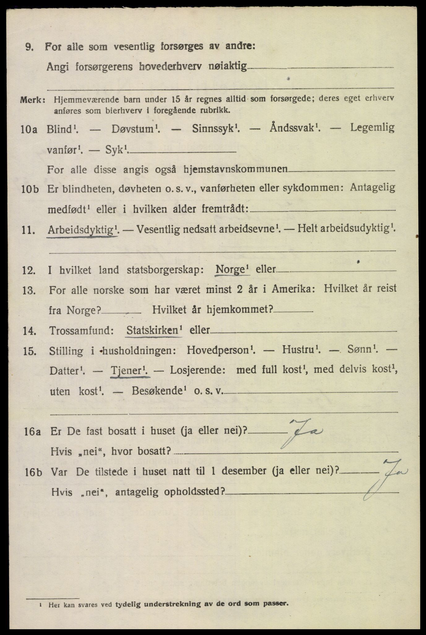 SAK, 1920 census for Søgne, 1920, p. 4028