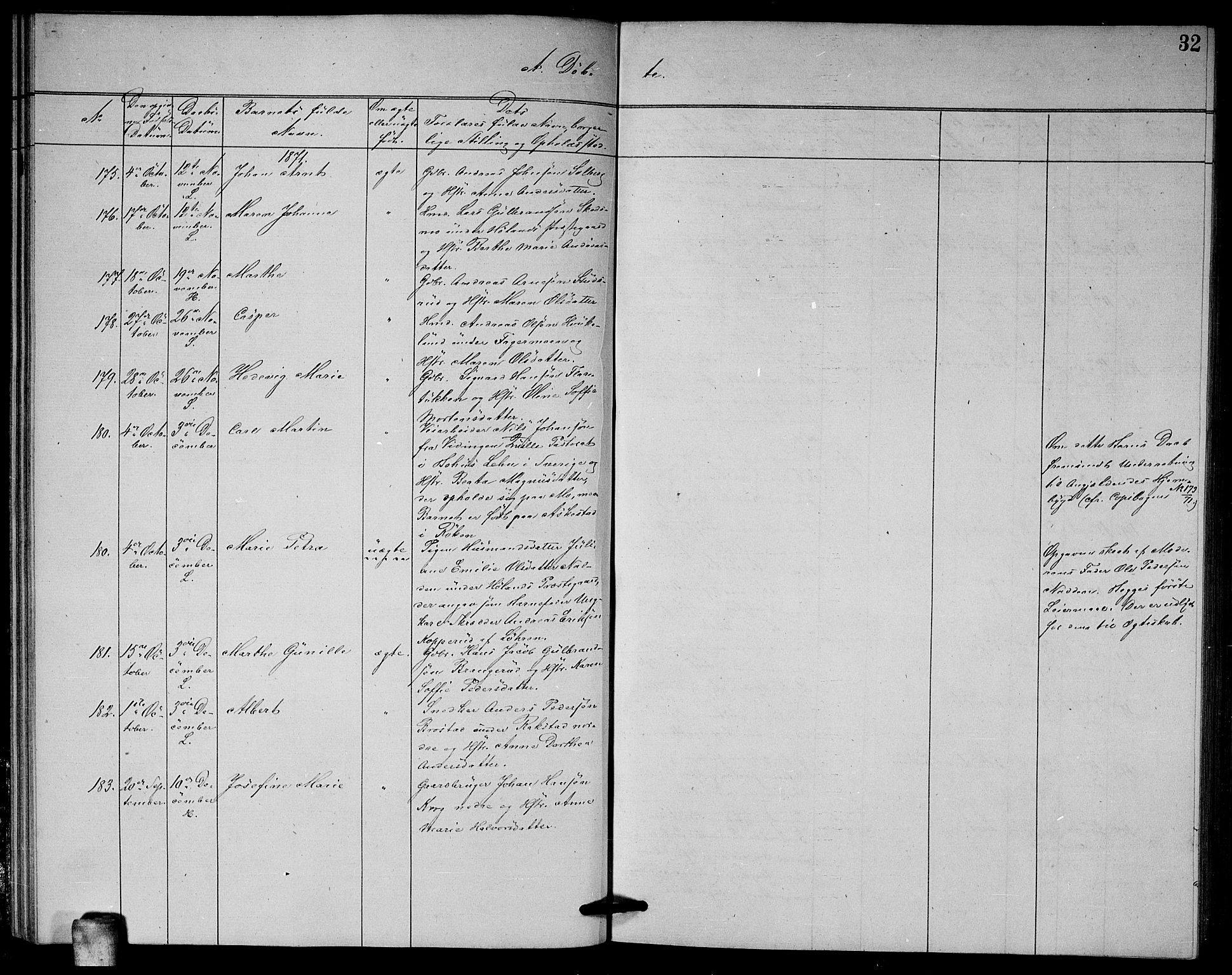 Høland prestekontor Kirkebøker, AV/SAO-A-10346a/G/Ga/L0006: Parish register (copy) no. I 6, 1869-1879, p. 32