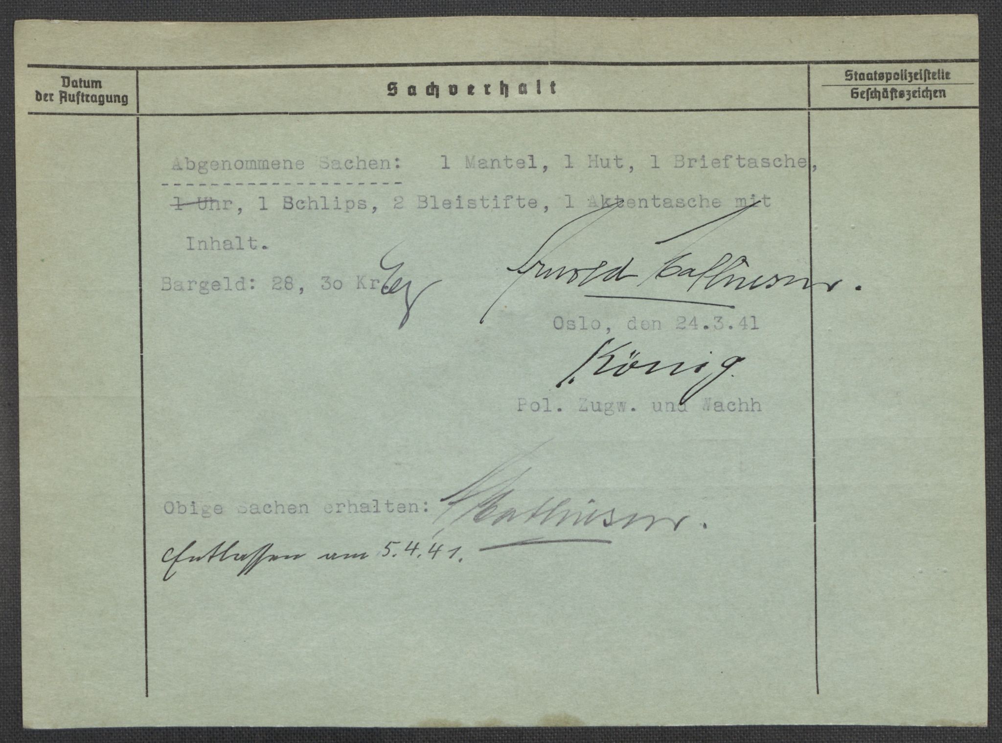 Befehlshaber der Sicherheitspolizei und des SD, AV/RA-RAFA-5969/E/Ea/Eaa/L0007: Register over norske fanger i Møllergata 19: Lundb-N, 1940-1945, p. 469