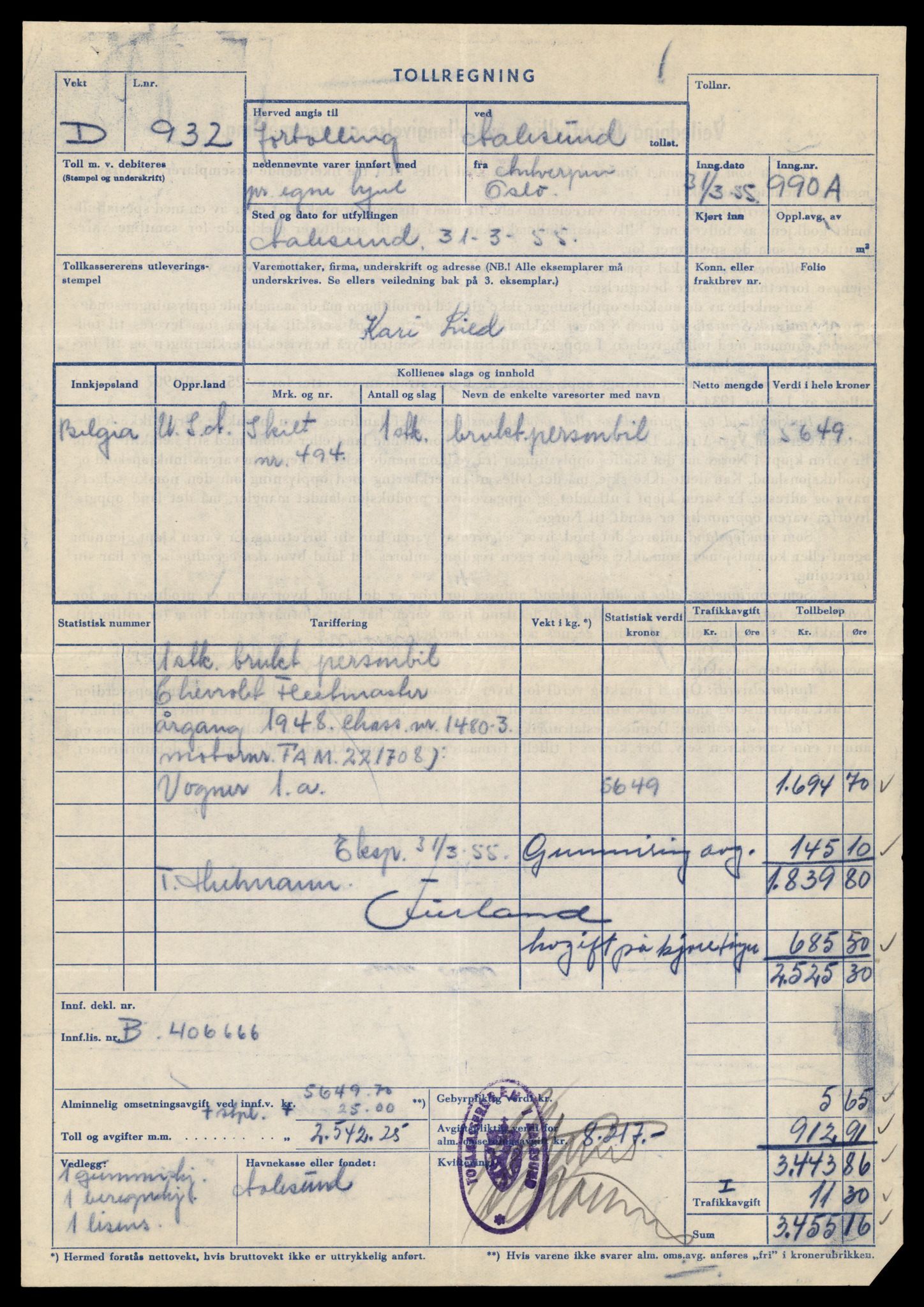 Møre og Romsdal vegkontor - Ålesund trafikkstasjon, AV/SAT-A-4099/F/Fe/L0048: Registreringskort for kjøretøy T 14721 - T 14863, 1927-1998, p. 431