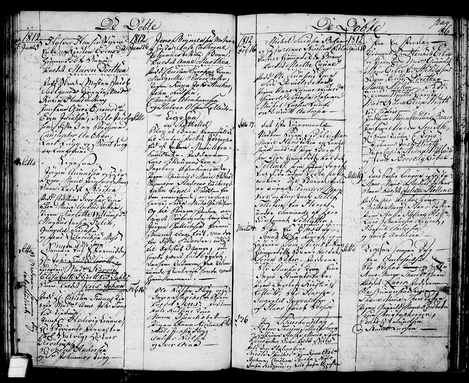 Langesund kirkebøker, SAKO/A-280/G/Ga/L0002: Parish register (copy) no. 2, 1801-1815, p. 86