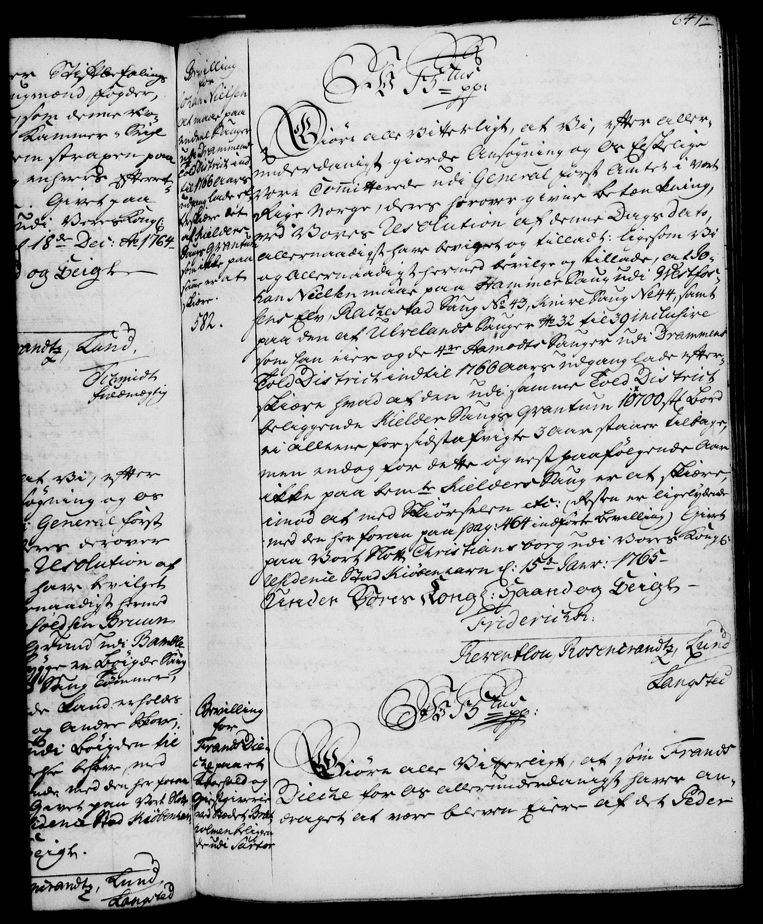 Rentekammeret, Kammerkanselliet, RA/EA-3111/G/Gg/Gga/L0007: Norsk ekspedisjonsprotokoll med register (merket RK 53.7), 1759-1768, p. 641