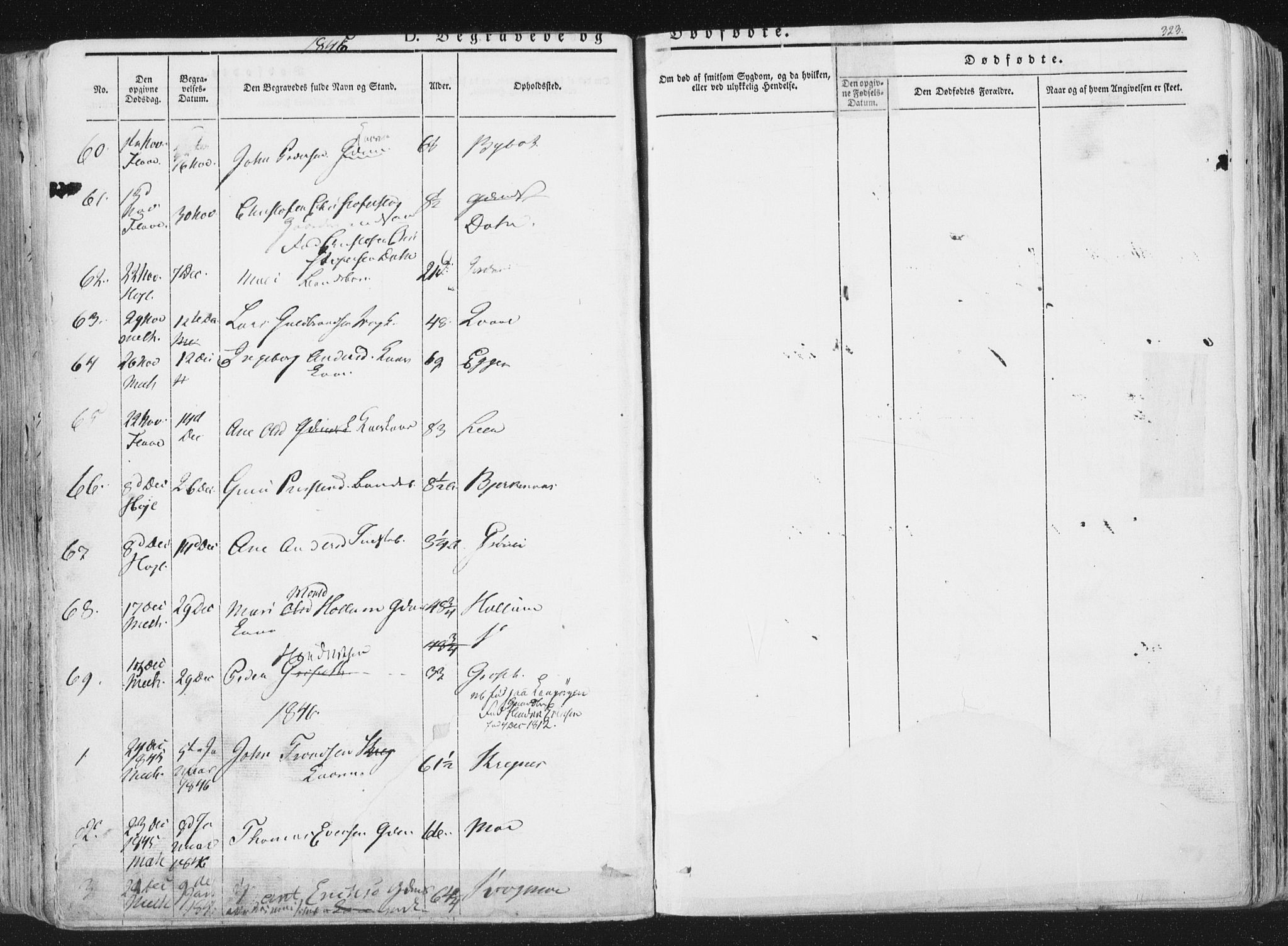 Ministerialprotokoller, klokkerbøker og fødselsregistre - Sør-Trøndelag, SAT/A-1456/691/L1074: Parish register (official) no. 691A06, 1842-1852, p. 323